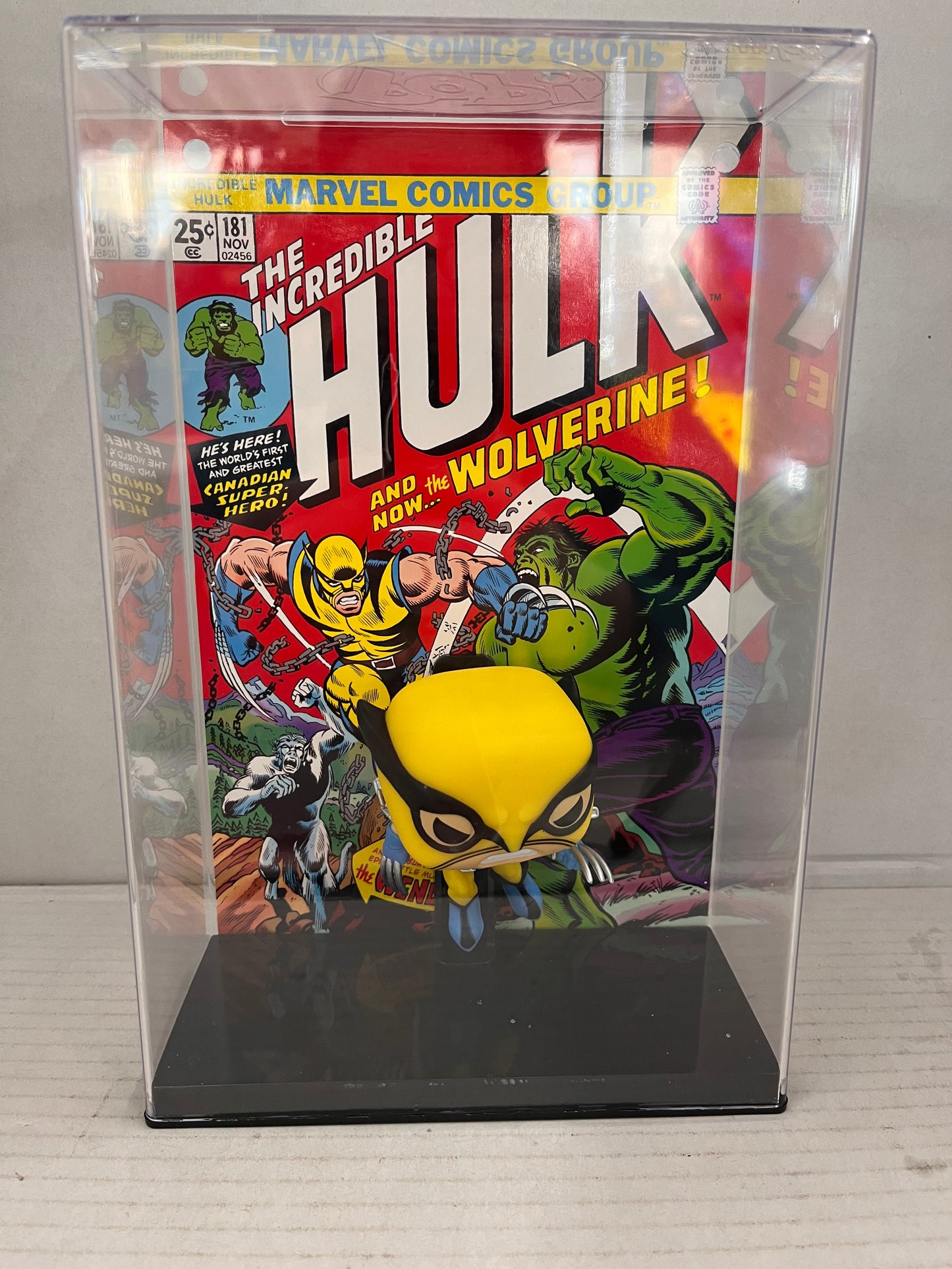 Funko Pop Marvel Wolverine Comic Cover Display Figure 24