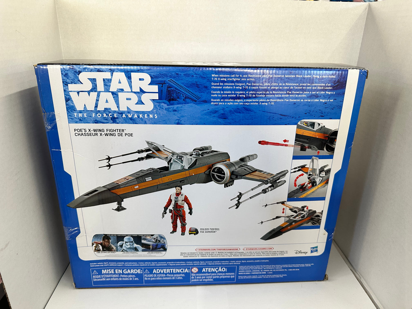 Star Wars Poe’s X-Wing Fighter w/ Poe Dameron The Force Awakens 2015