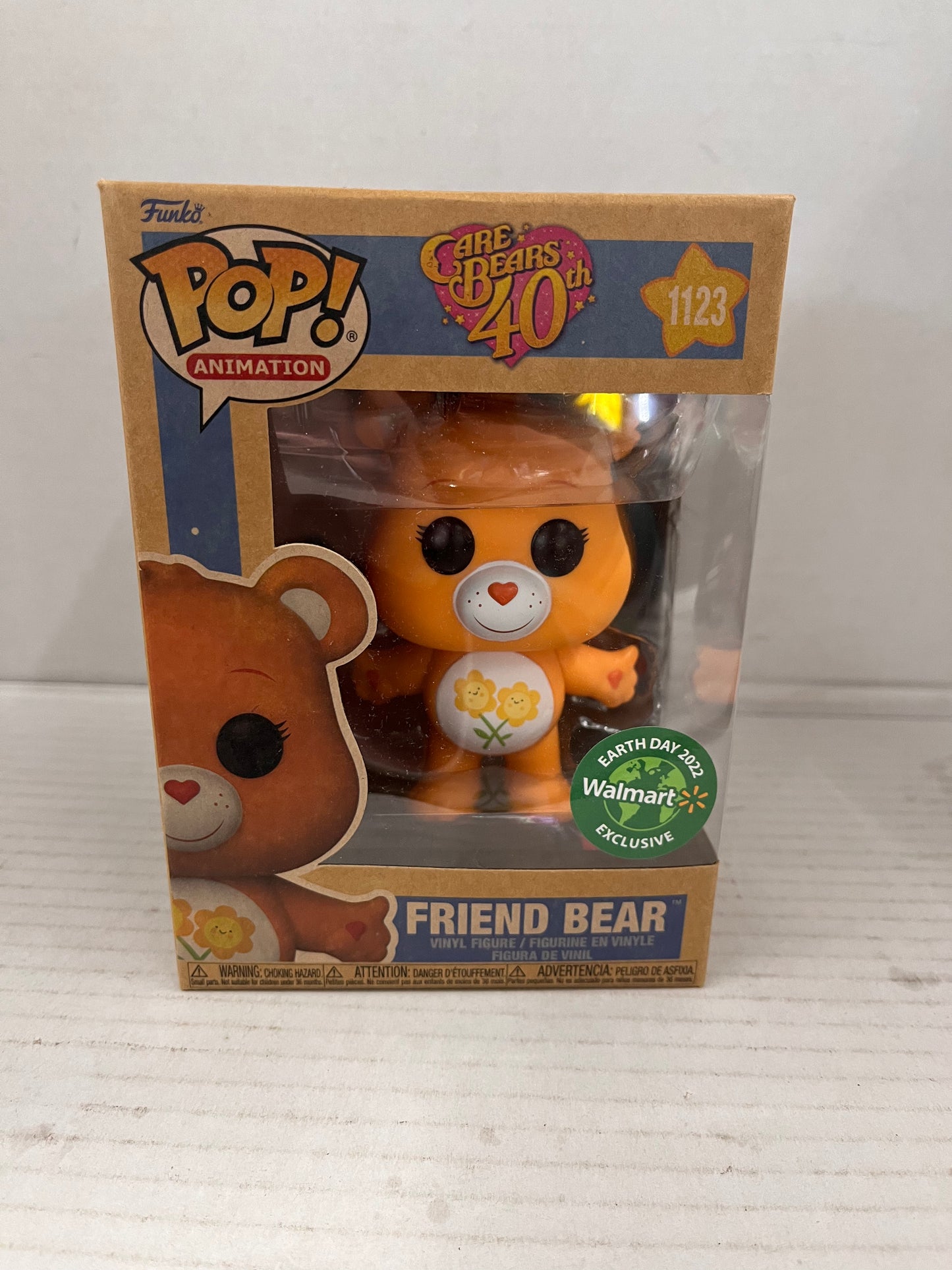 Funko Pop Care Bears Friend Bear Exclusive Earth Day New Vinyl Figure Animation