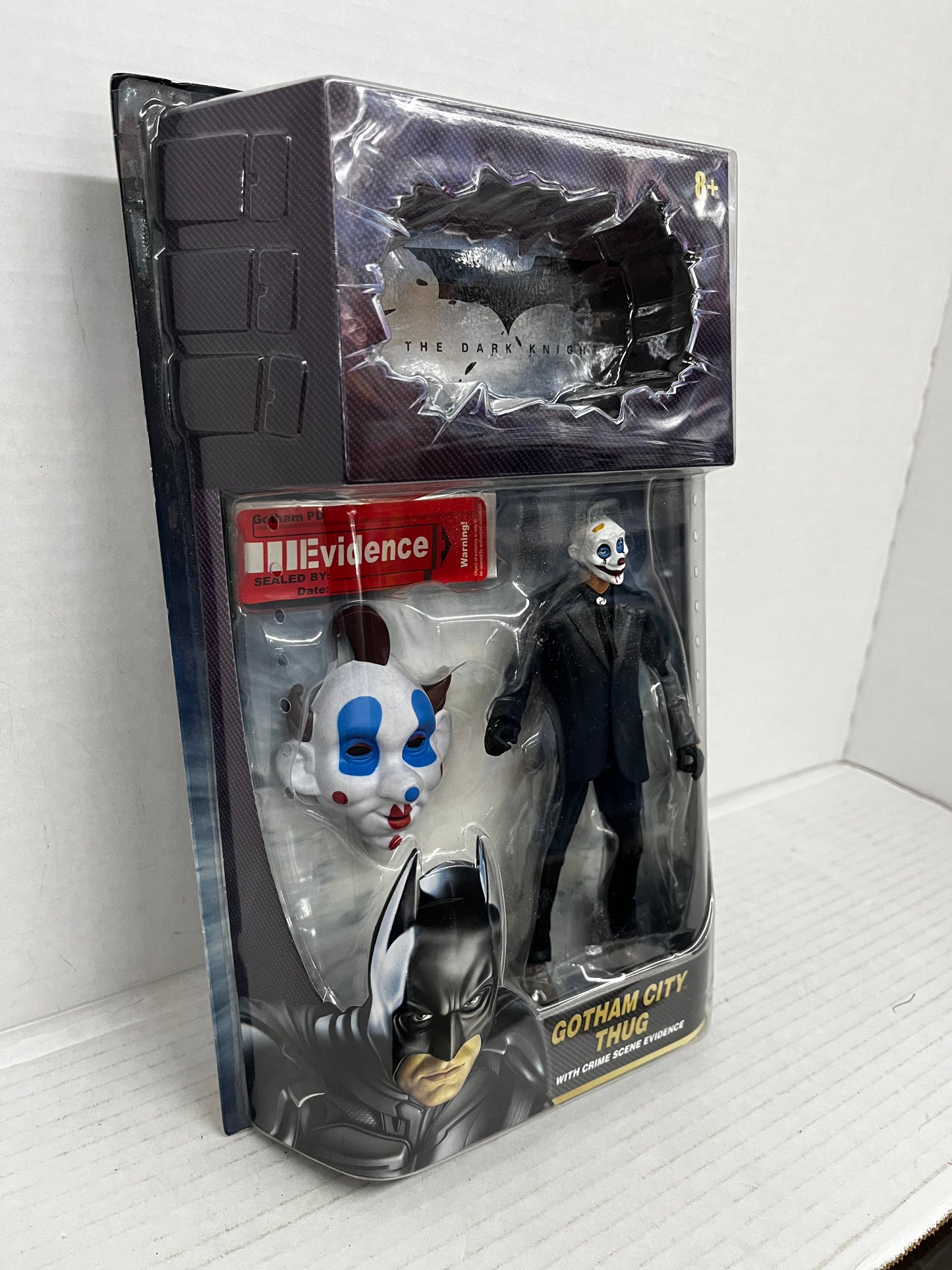 Mattel GOTHAM CITY THUG 6" Figure with CRIME SCENE EVIDENCE Dark Knight