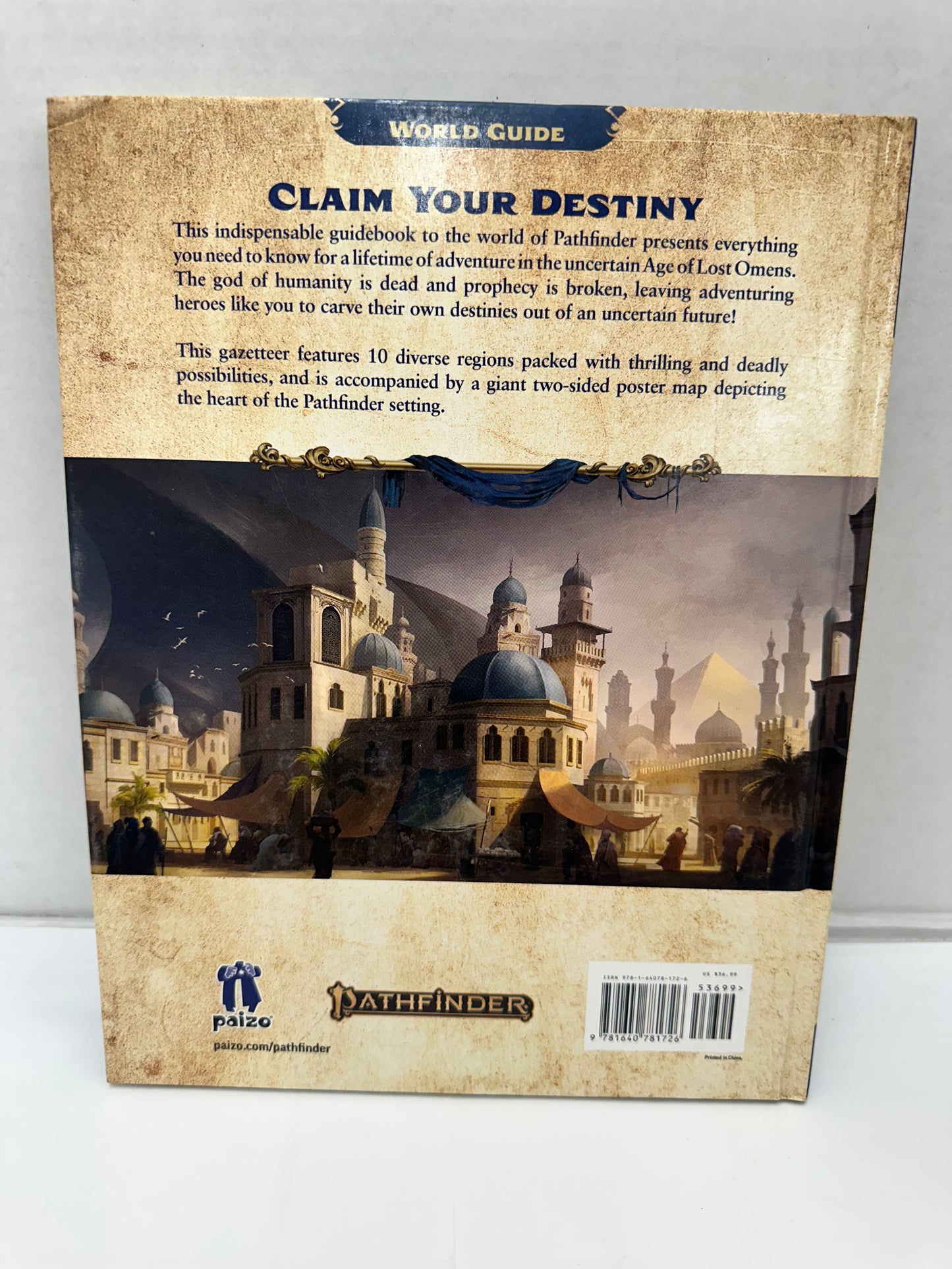 Pathfinder RPG Second Edition: Lost Omens World Guide Hardcover Book