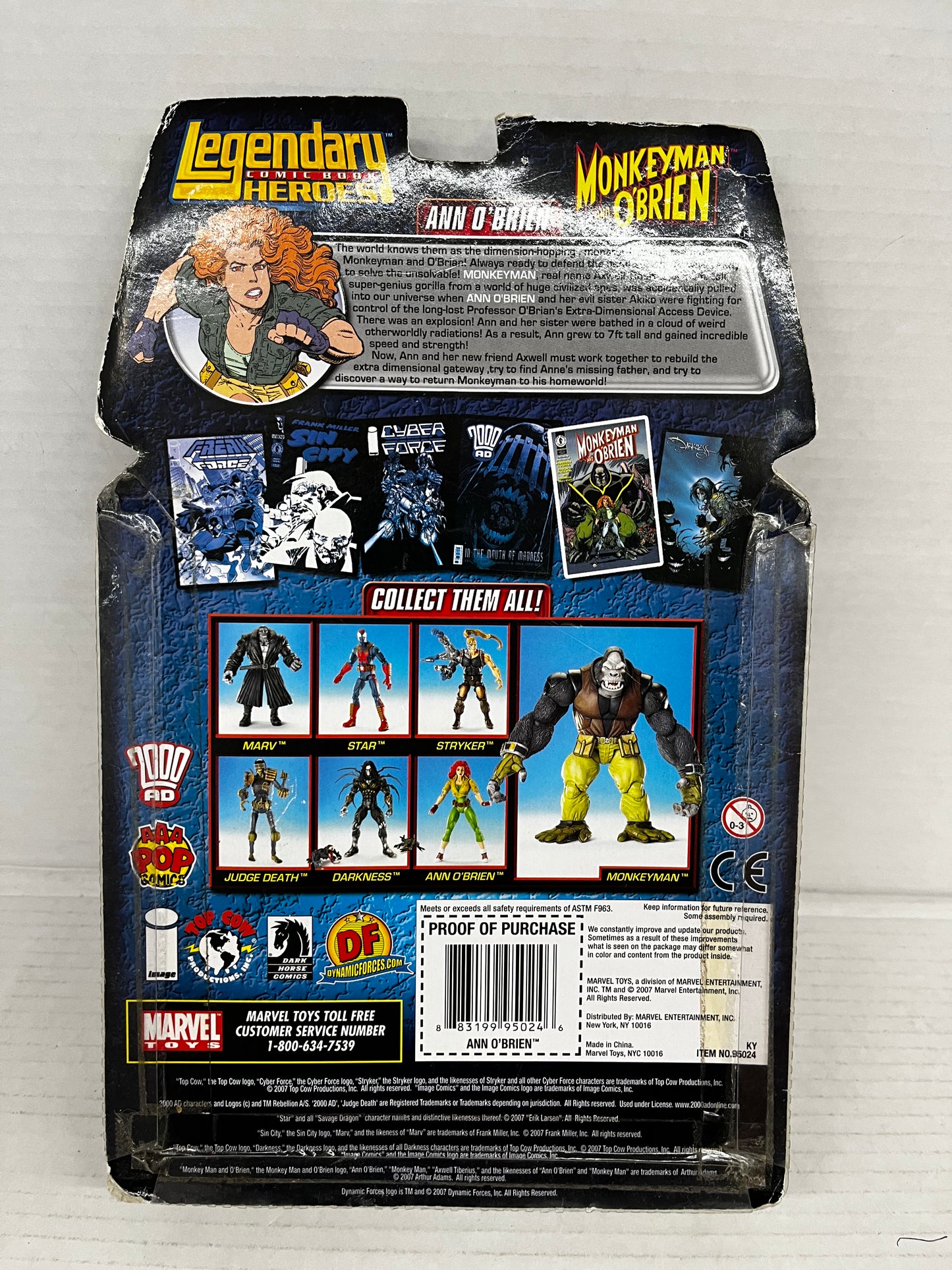 Ann O'Brien Variant Monkeyman BAF Legendary Comic Book Heroes Marvel Toys