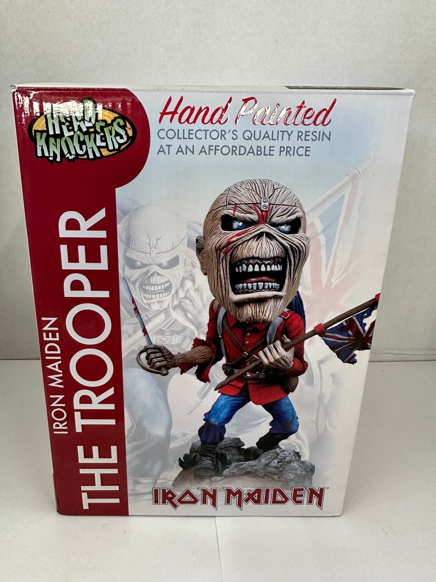 Neca Iron Maiden Eddie The Trooper Rock Head Knockers Figure