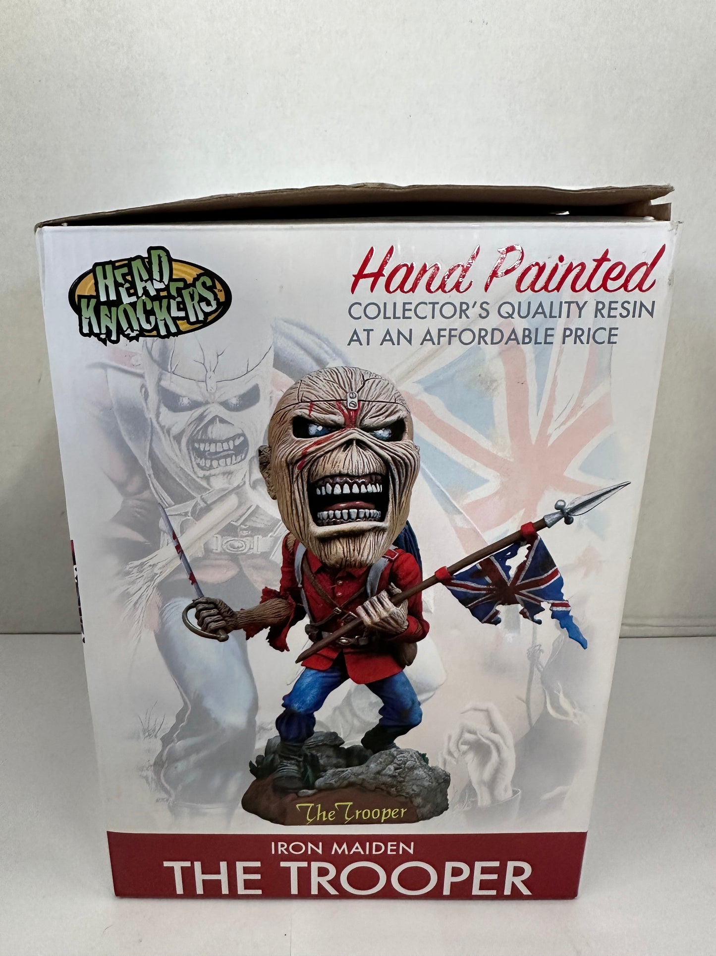 Neca Iron Maiden Eddie The Trooper Rock Head Knockers Figure