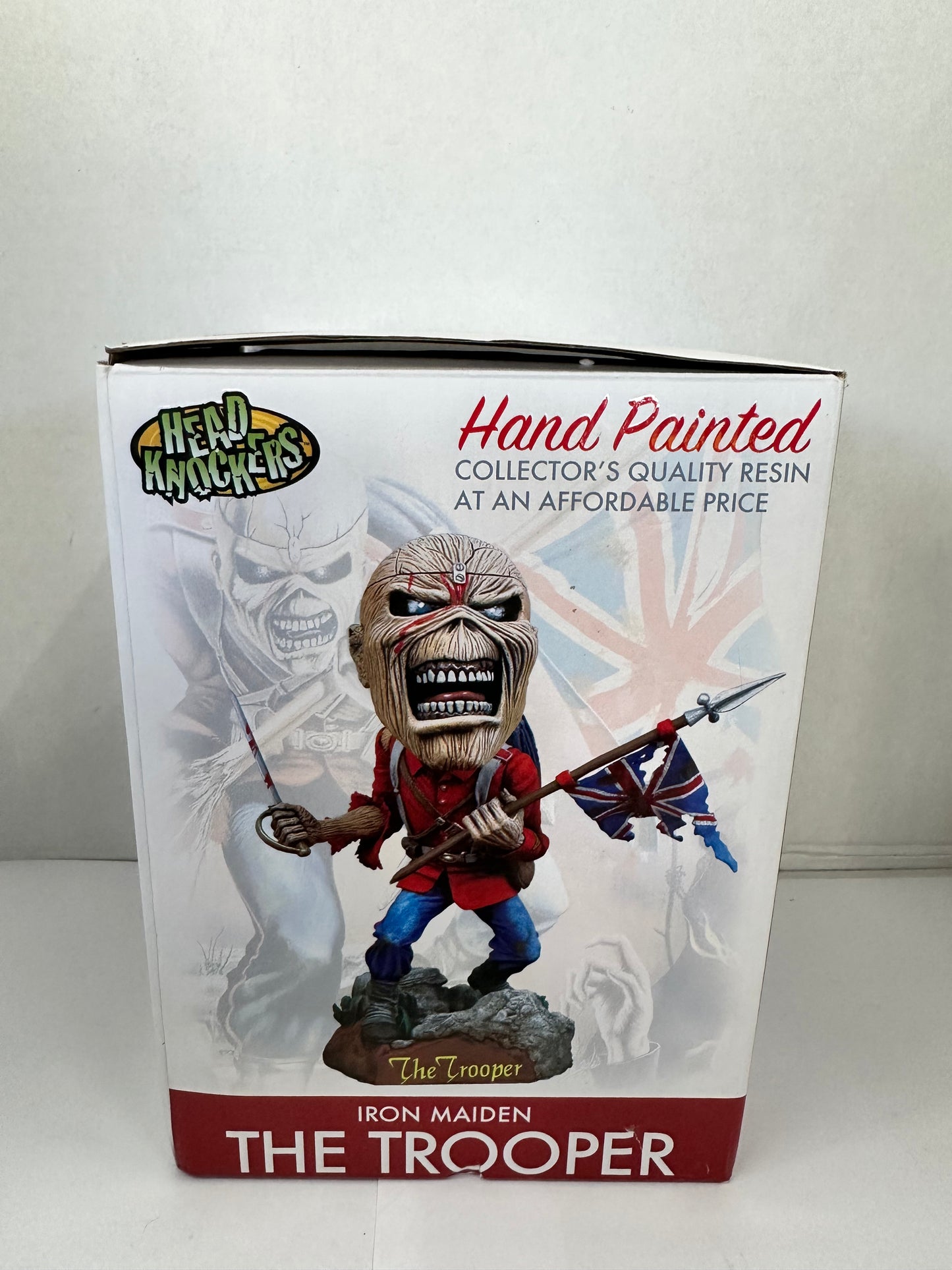 Neca Iron Maiden Eddie The Trooper Rock Head Knockers Figure