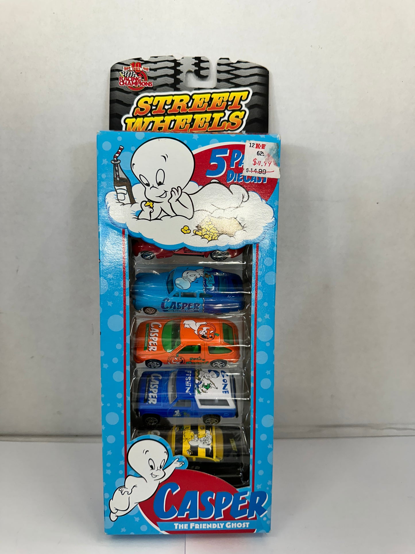 Casper The Friendly Ghost Street Wheels Racing Champions Vintage 5 Pack Cars