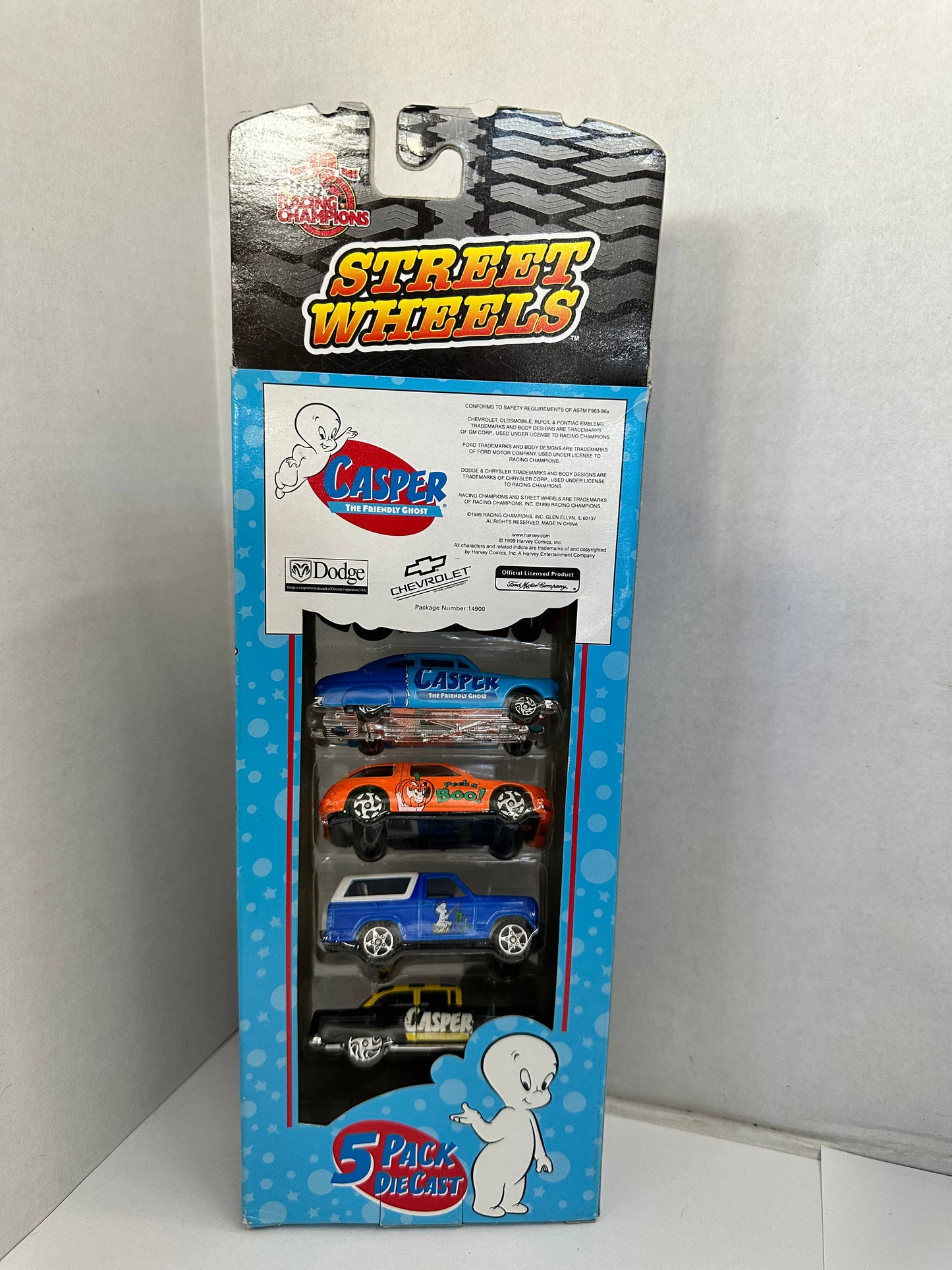 Casper The Friendly Ghost Street Wheels Racing Champions Vintage 5 Pack Cars