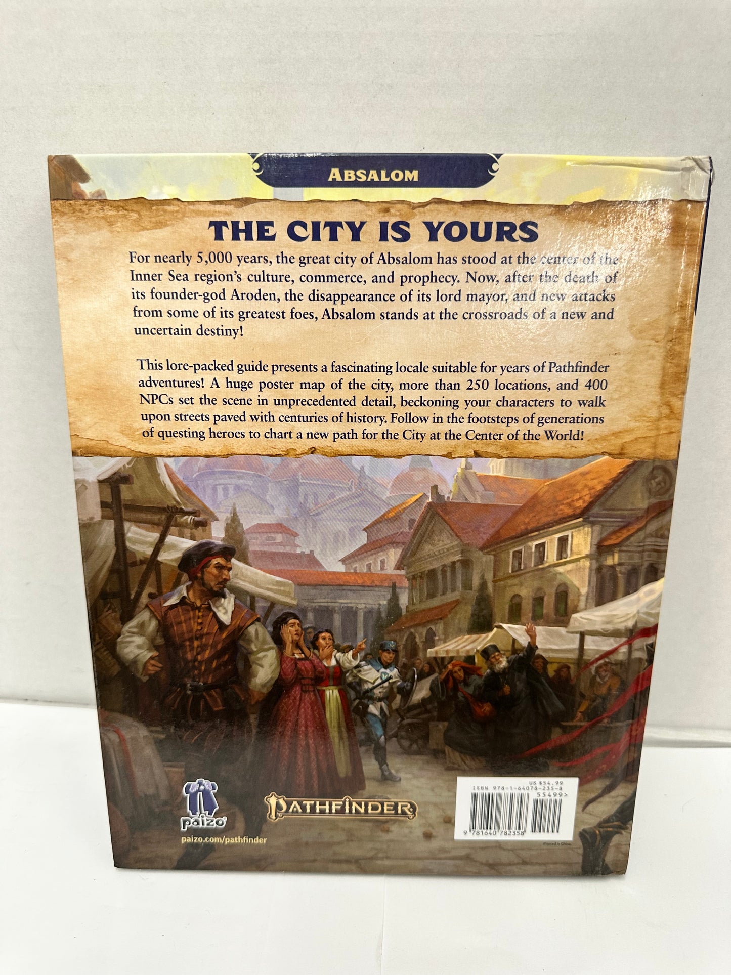 Pathfinder Absalom, City of Lost Omens Second Edition Hardcover W/ Poster