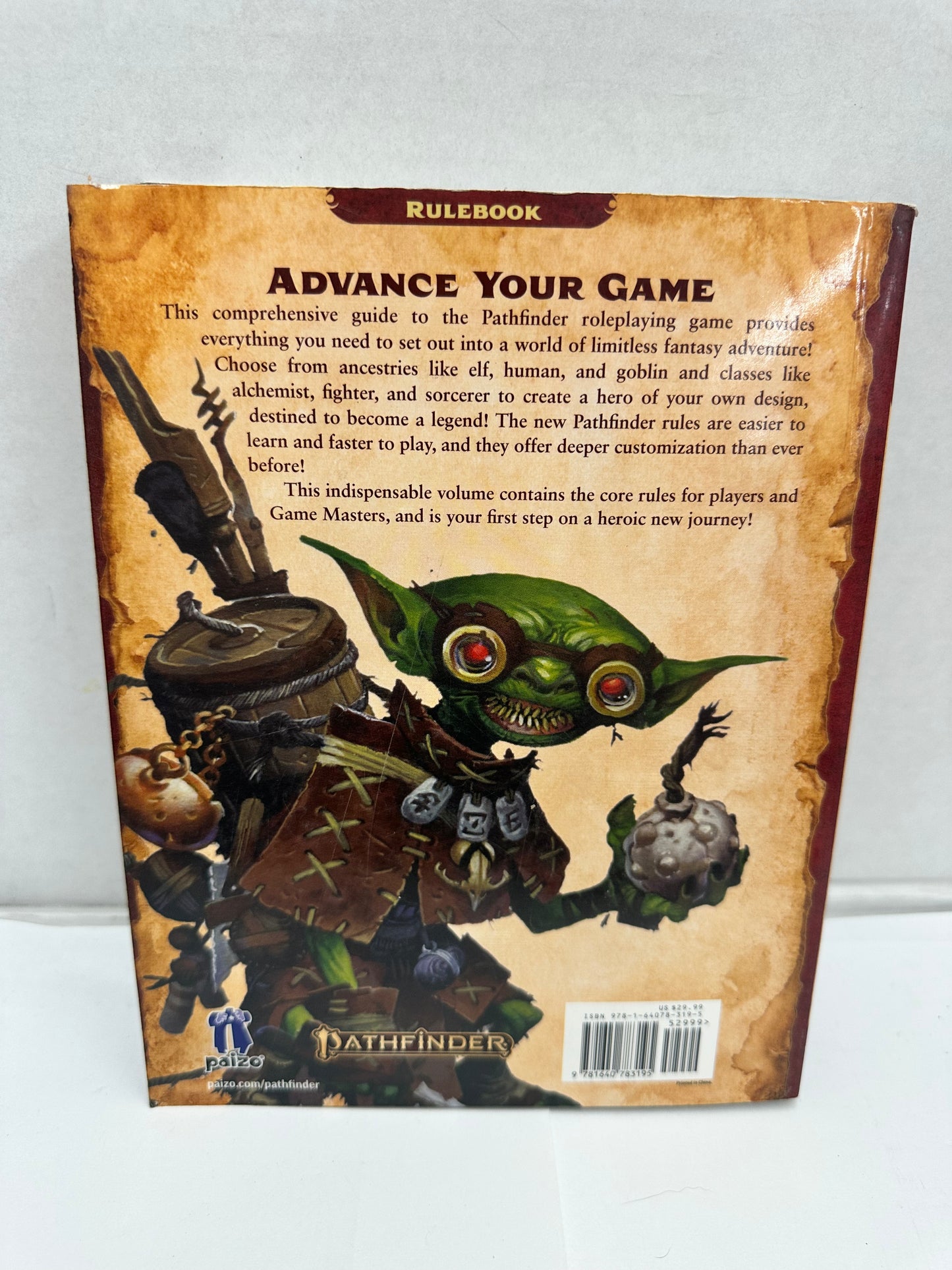 Pathfinder RPG Core Rulebook Pocket Edition by Paizo Inc. (2021 Paperback)