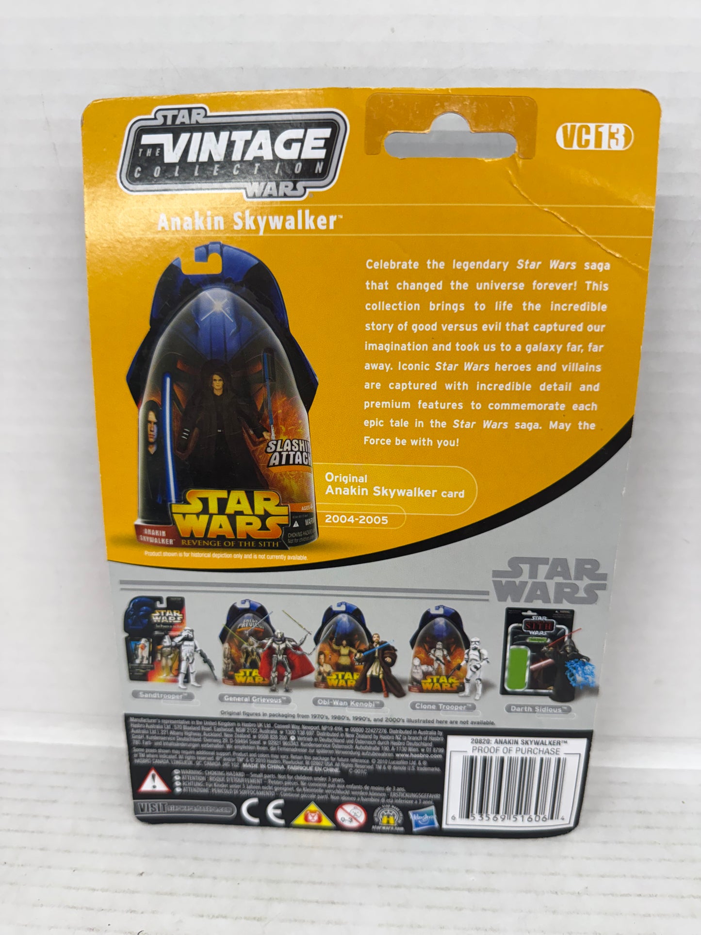 Hasbro Star Wars Anakin Skywalker Revenge of the Sith Vintage Collection Action Figure