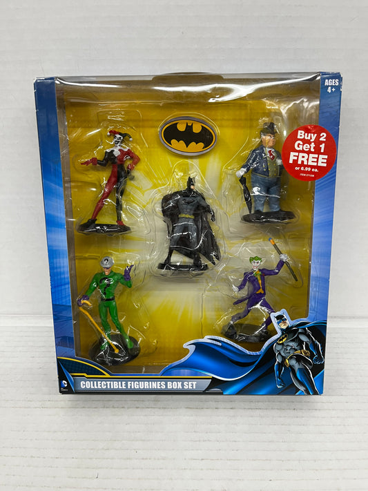 BATMAN COLLECTIBLE FIGURINES Boxed set - HARLEY QUINN - JOKER - BATMAN