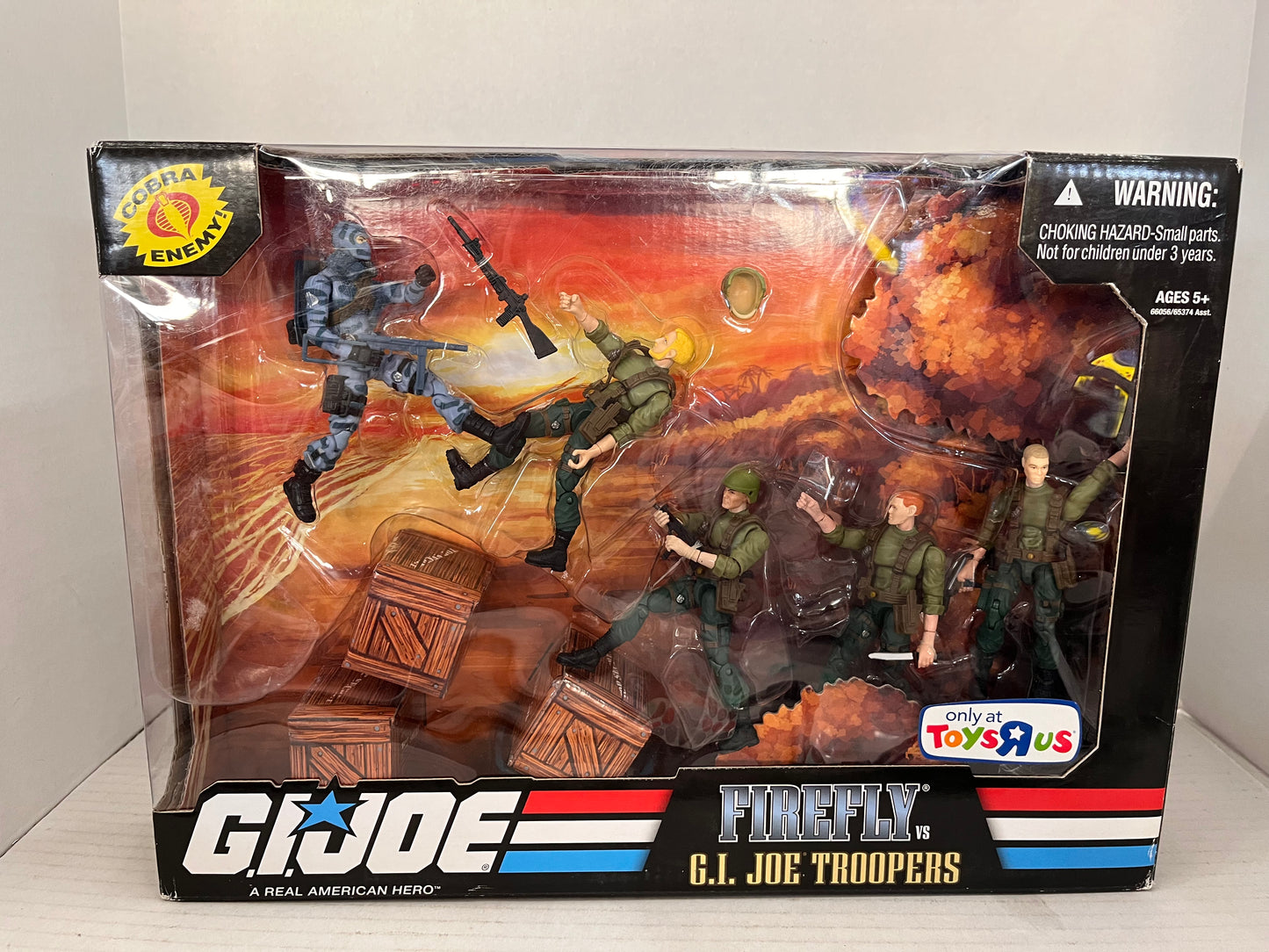GI Joe 2008 Firefly vs GI Joe Troopers 5 Figure Set Sealed