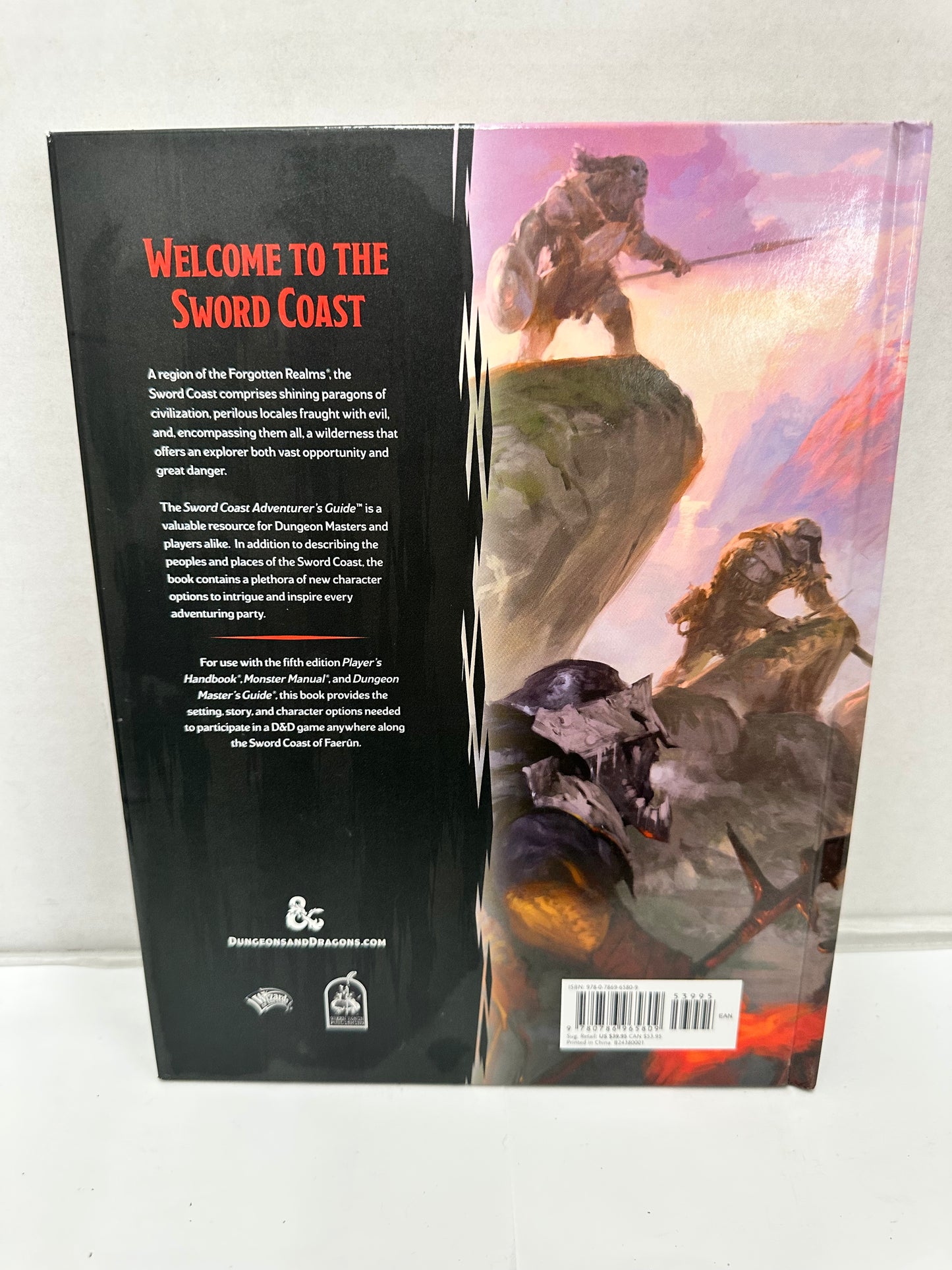 Sword Coast Adventurer's Guide by Dungeons & Dragons (2015, Hardcover)