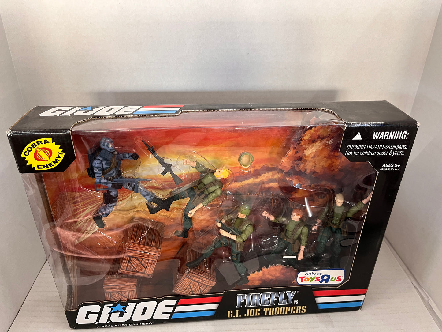 GI Joe 2008 Firefly vs GI Joe Troopers 5 Figure Set Sealed
