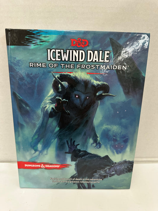 Dungeon & Dragons Icewind Dale (Rime Of The Frostmaiden) Hardcover Book W/Poster