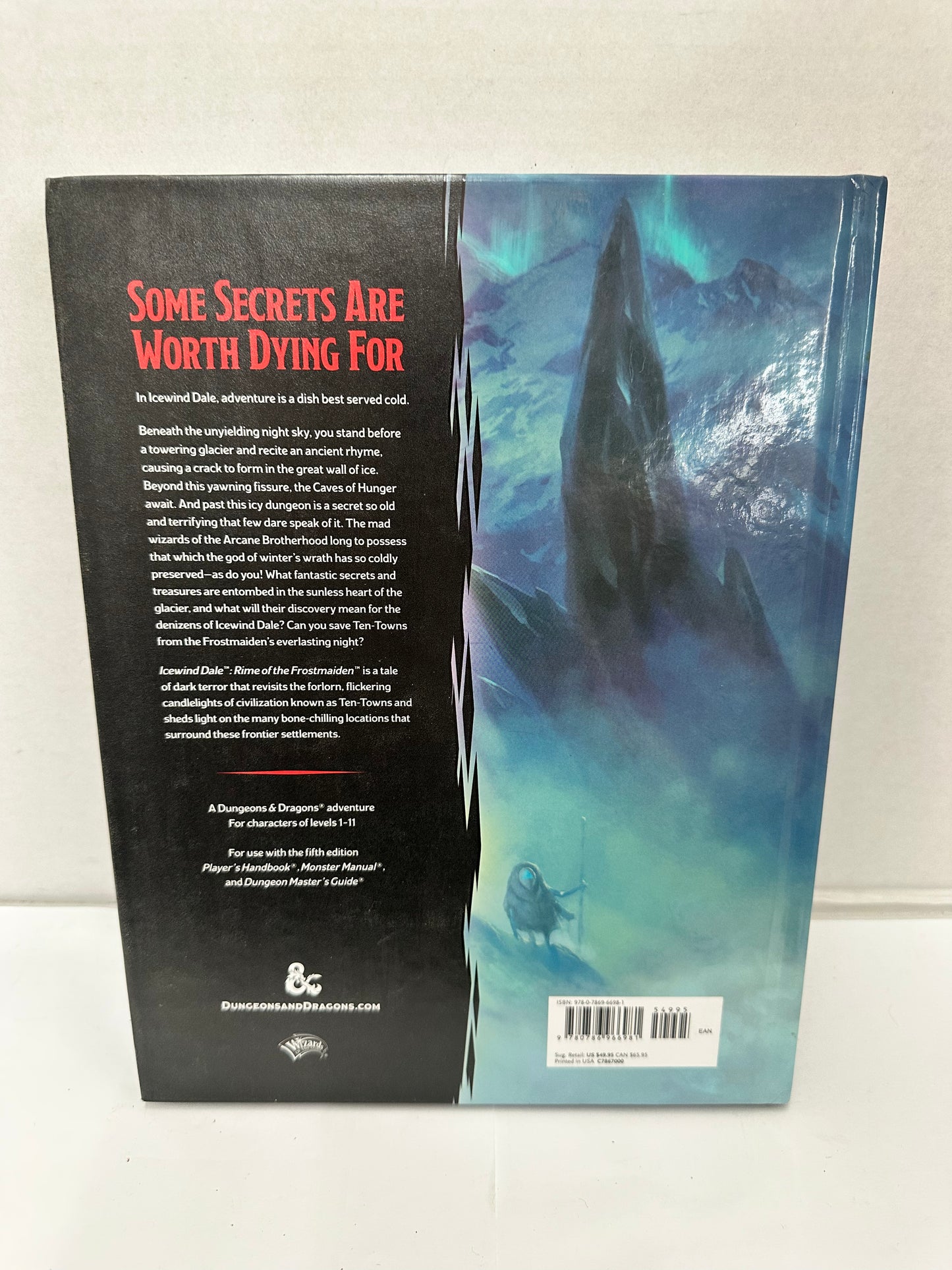 Dungeon & Dragons Icewind Dale (Rime Of The Frostmaiden) Hardcover Book W/Poster