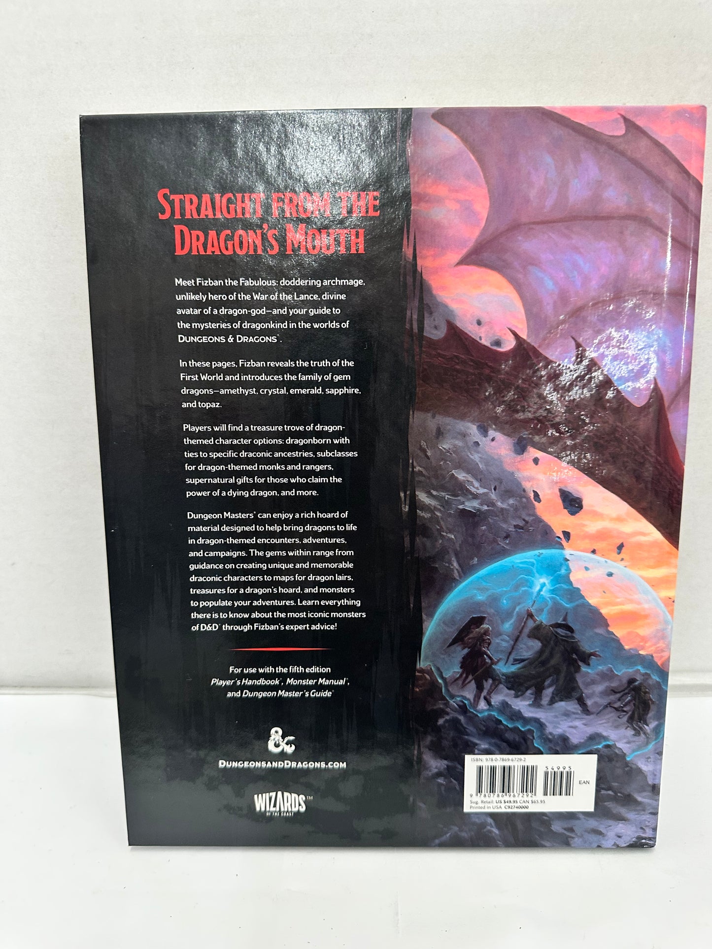 Fizban's Treasury of Dragons Dungeons & Dragons Book Hardcover