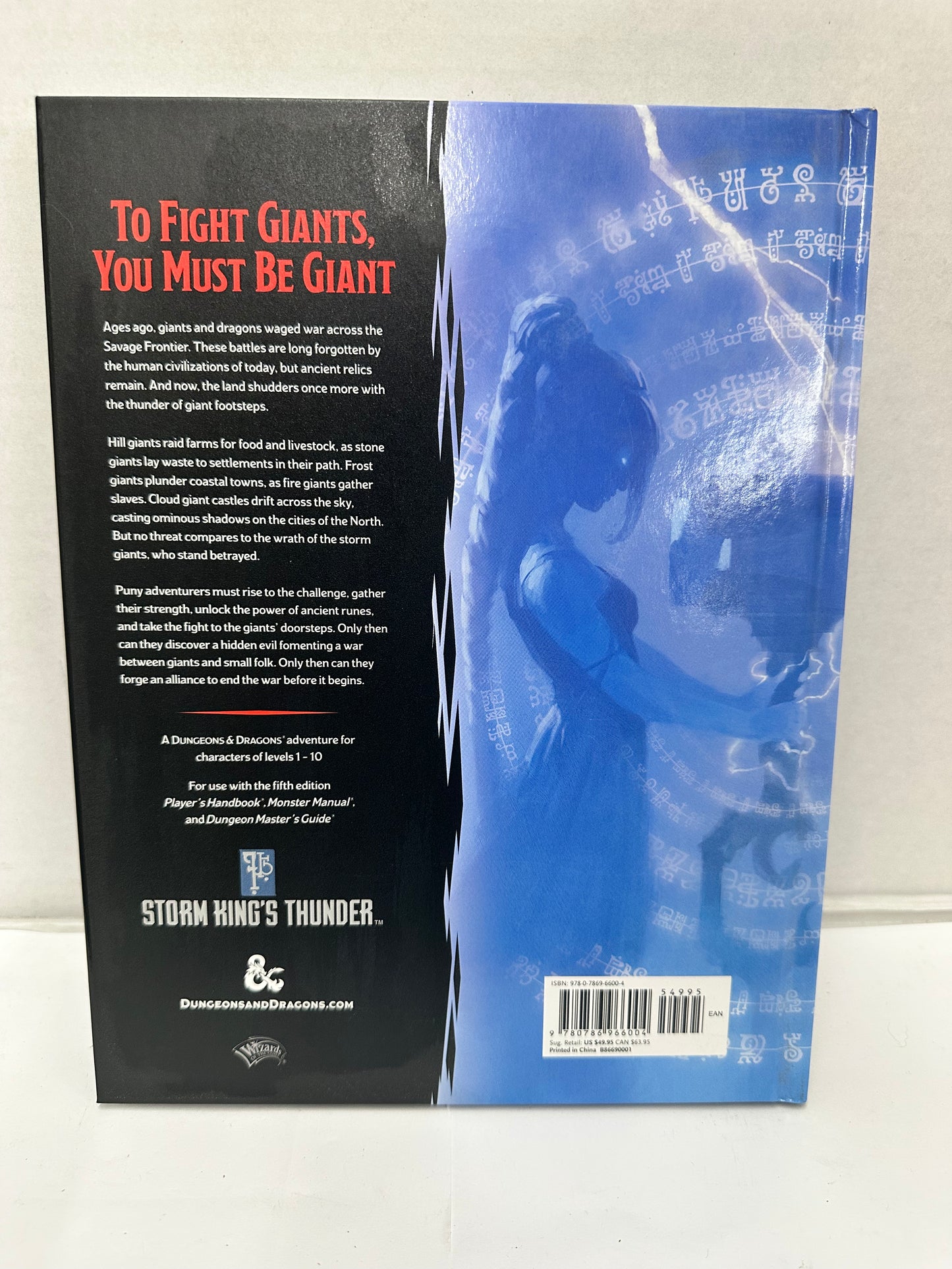 Storm King's Thunder Dungeons & Dragons D&D 5E Adventure Module Rulebook RPG