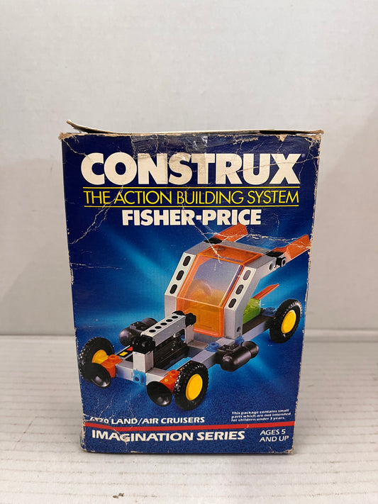 1985 Vintage Sealed Fisher Price Construx #6120 Land/Air Cruisers