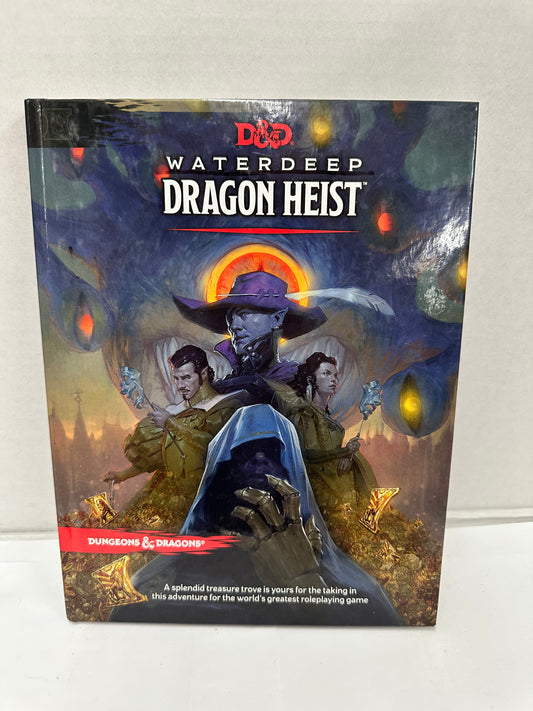Dungeons & Dragons Waterdeep Dragon Heist Hardcover 2018 w/Map