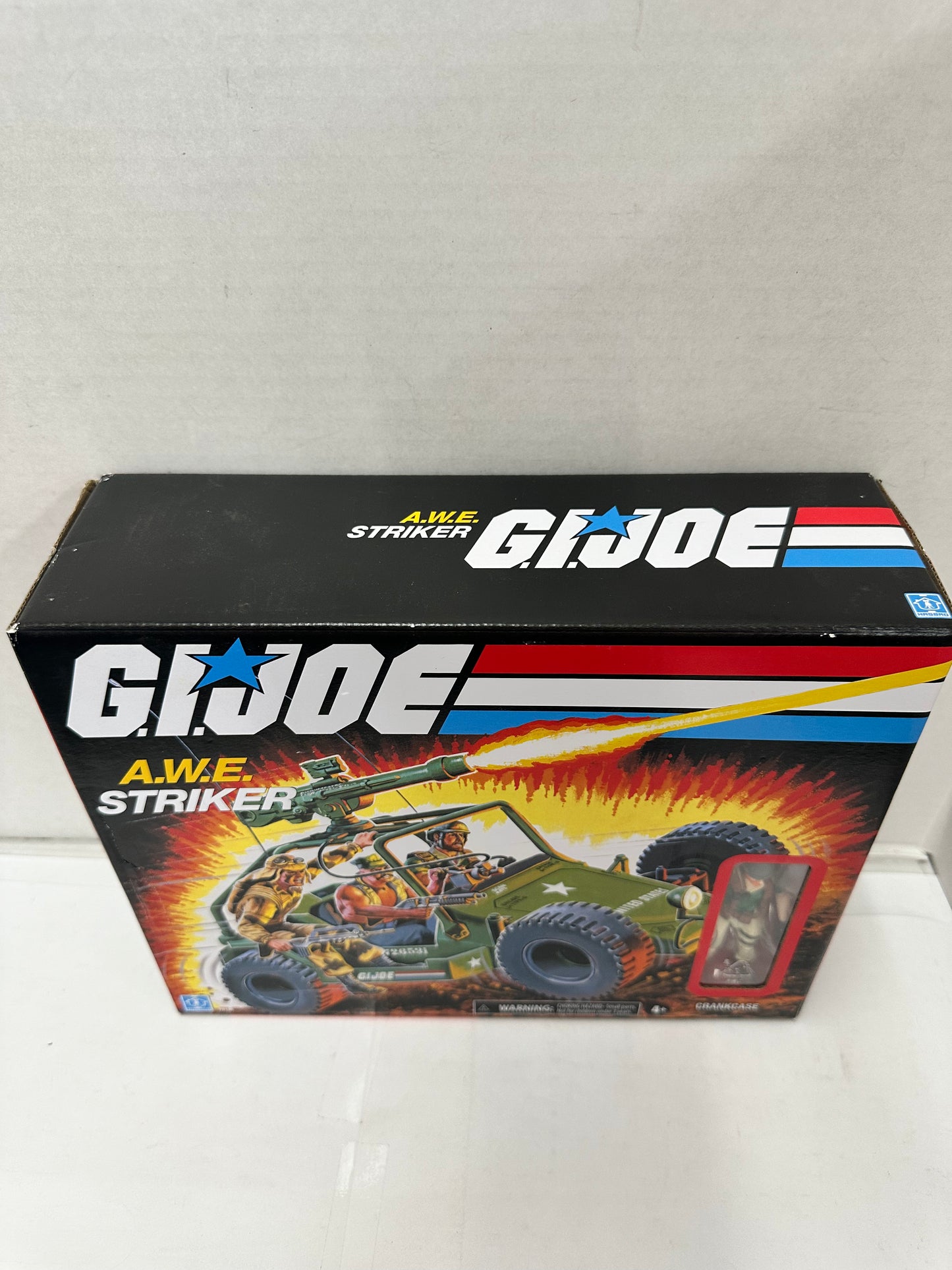 G.I. Joe Action Figure Retro A.W.E. Striker Vehicle Crankcase Hasbro Open Box