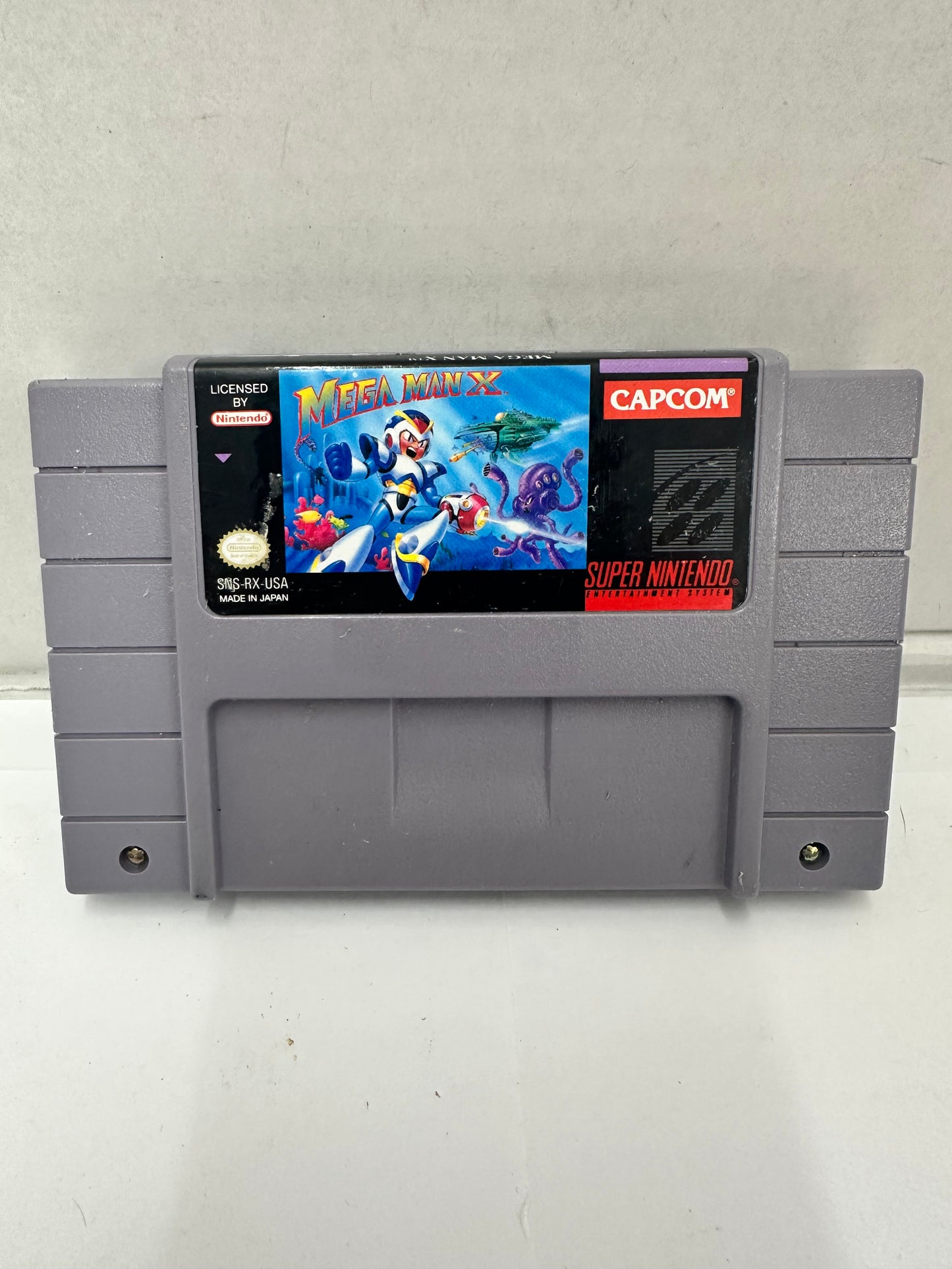 Mega Man X (Super Nintendo SNES, 1994) w/ Manual Tested And Working