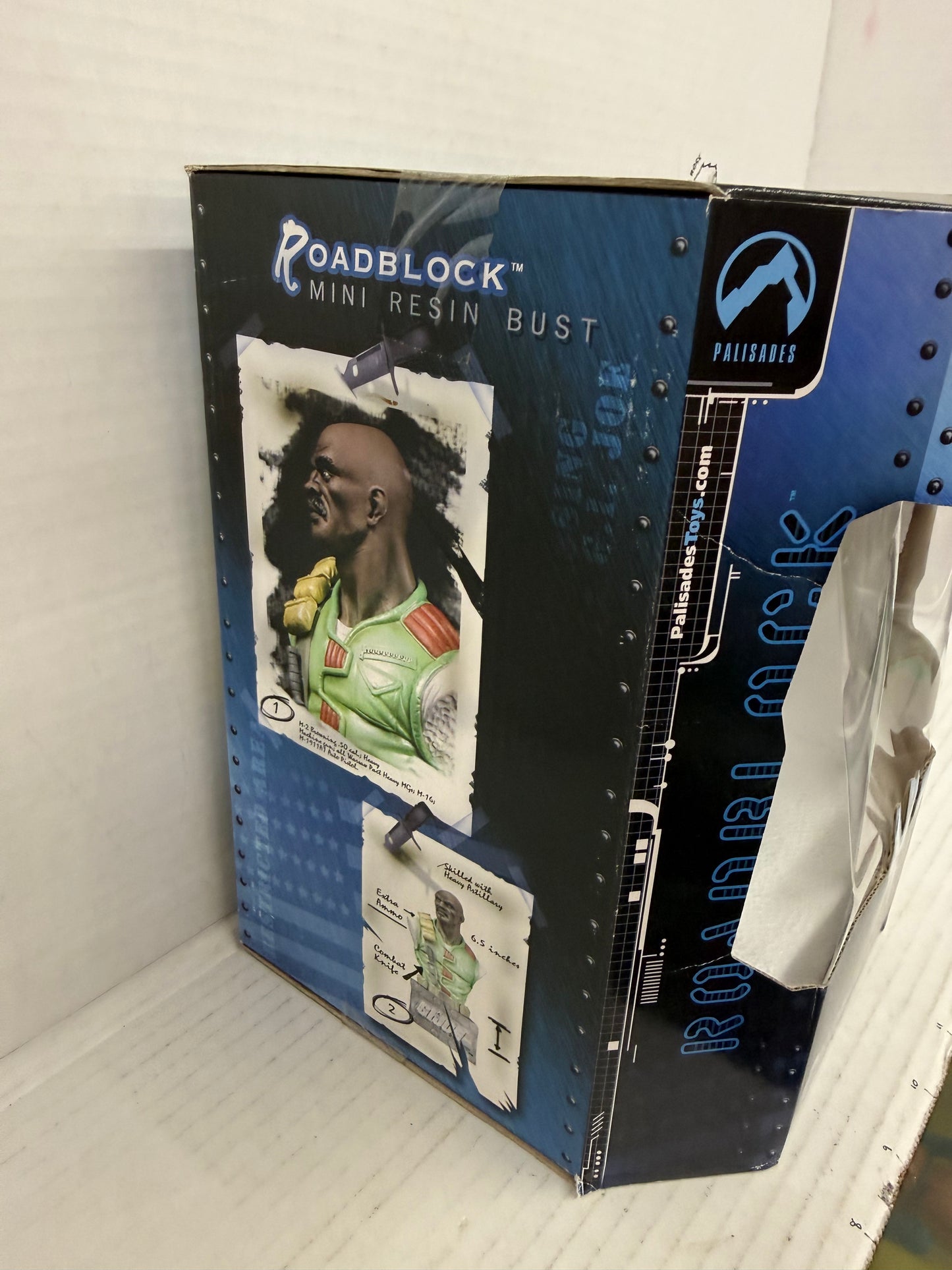 Roadblock Mini Resin Bust Figure GI Joe by Palisades NIB New