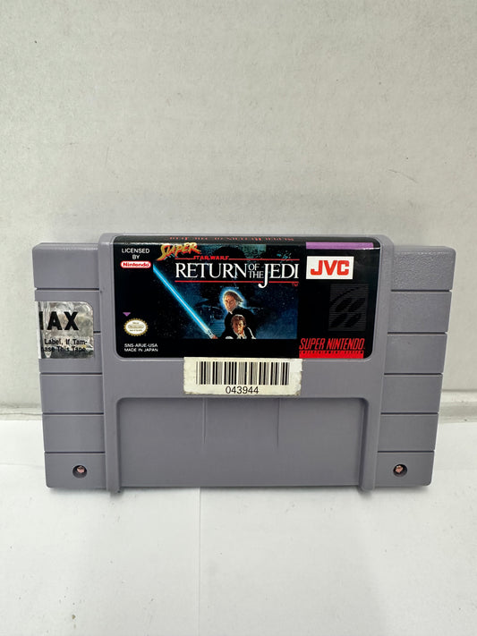 Super Star Wars Return of the Jedi (Super Nintendo SNES, 1994) w/ Manual