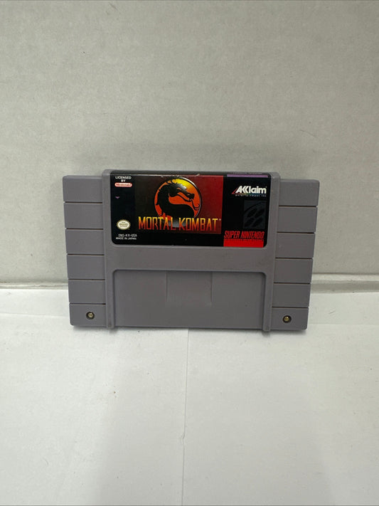 Mortal Kombat (Super Nintendo SNES, 1993) Game Only Tested And Working
