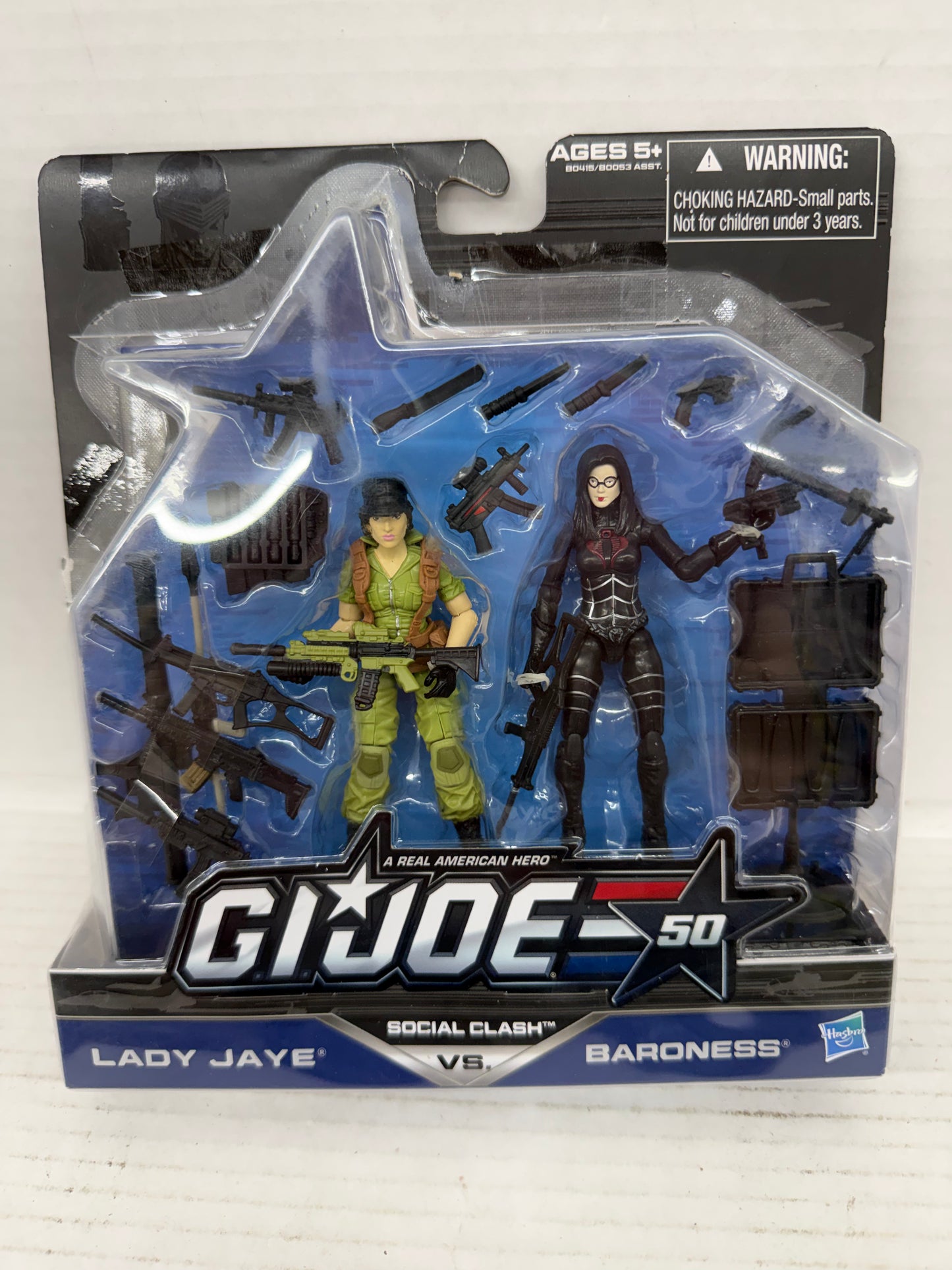 G.I. Joe Lady Jaye vs Baroness 3.75" 2-Pack Social Clash Hasbro 50th Anniversary
