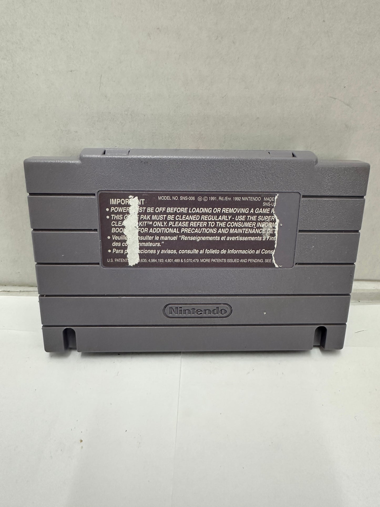 Aerobiz Super Nintendo SNES Cartridge and Poster Tested Working