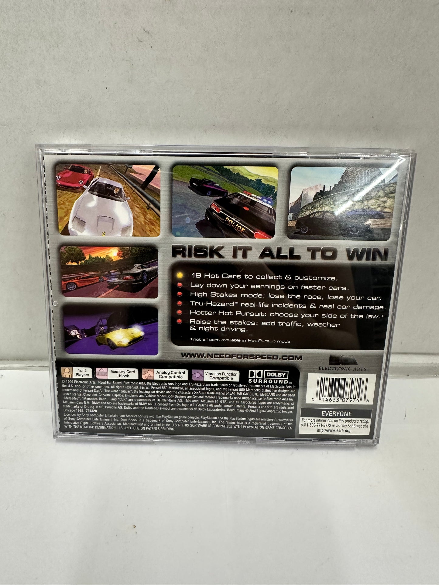 Need for Speed: High Stakes (Sony PlayStation 1, 1999) PS1