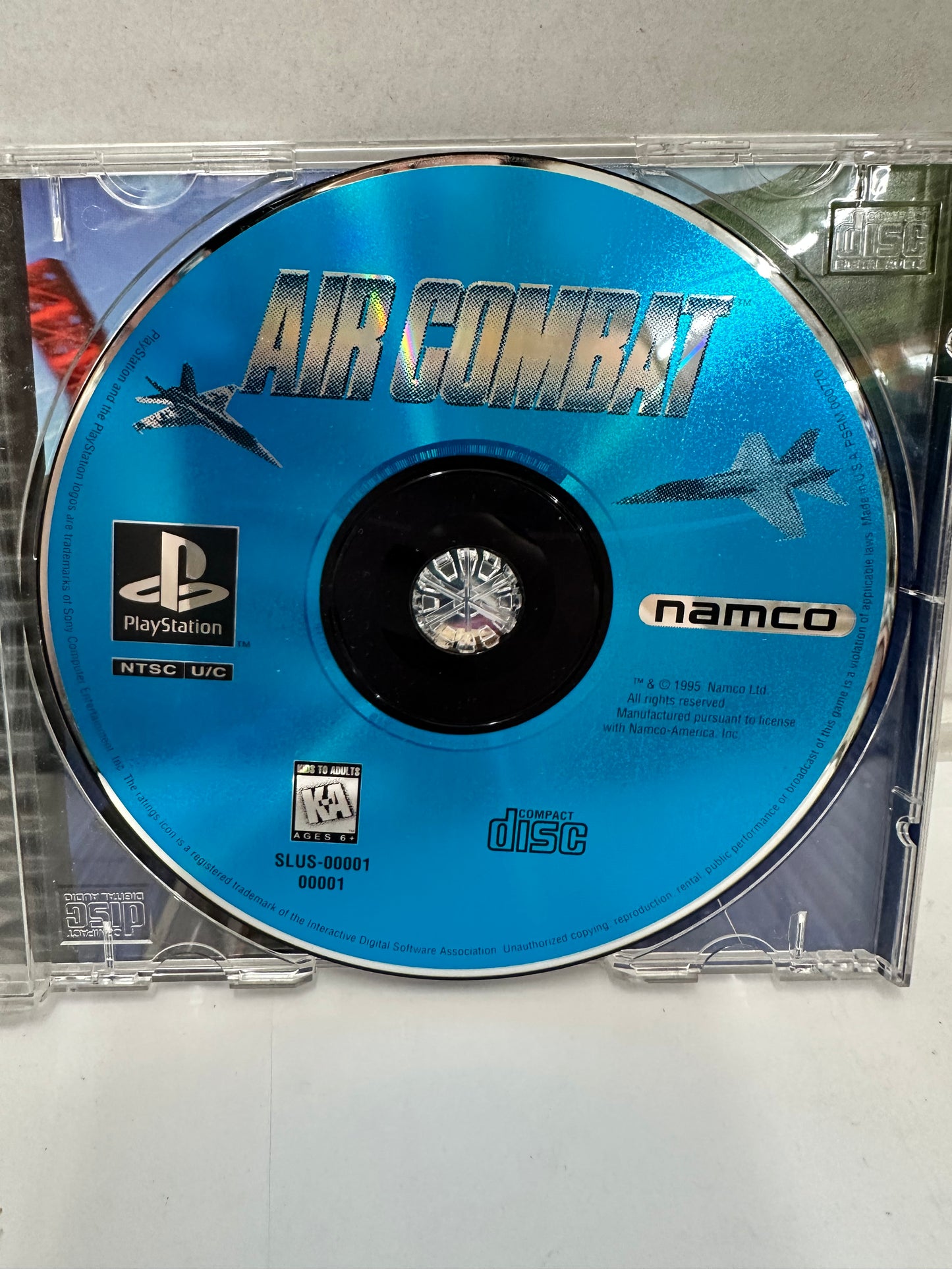Air Combat (Sony PlayStation 1, 1995) Black Label CIB Tested