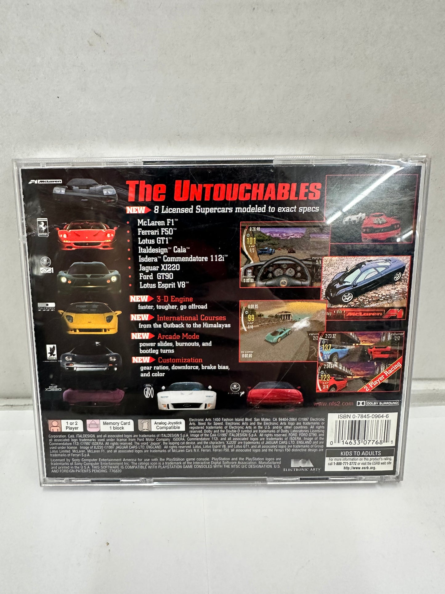 Need for Speed 2 II Video Game 1997 PlayStation PS1 Complete Tested