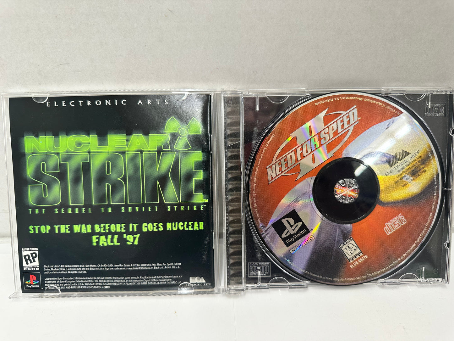 Need for Speed 2 II Video Game 1997 PlayStation PS1 Complete Tested