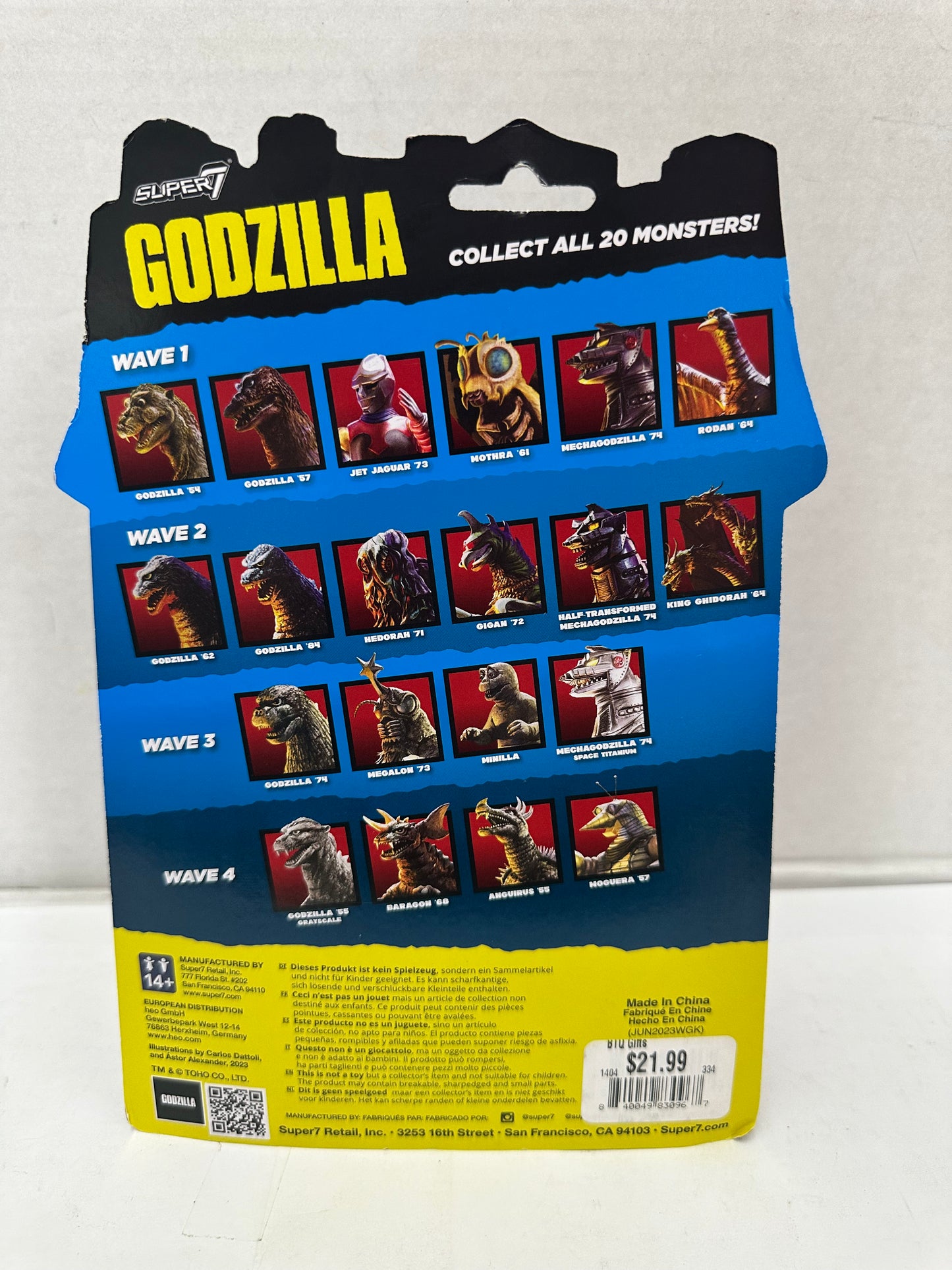 Godzilla - Super7 Reaction Figure - Moguera '57 New/Sealed