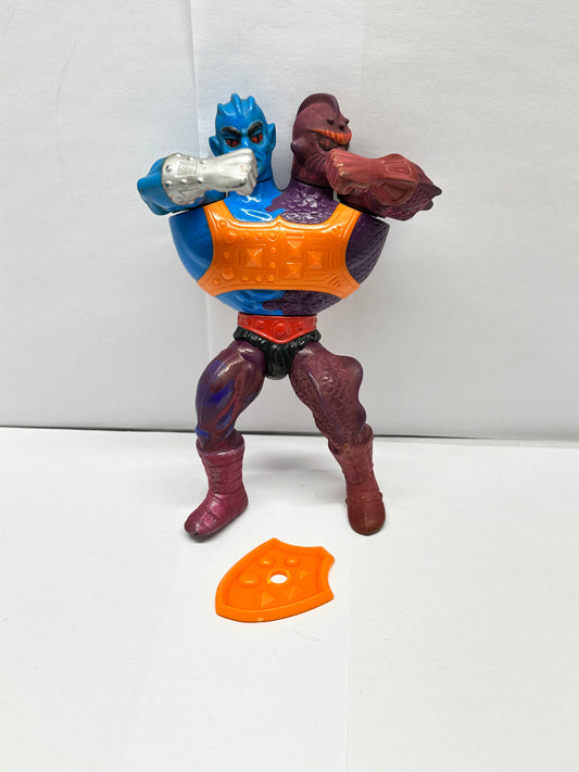 Two Bad Flat Back He-Man Masters of the Universe MOTU 1984 Vintage Near Comp #2
