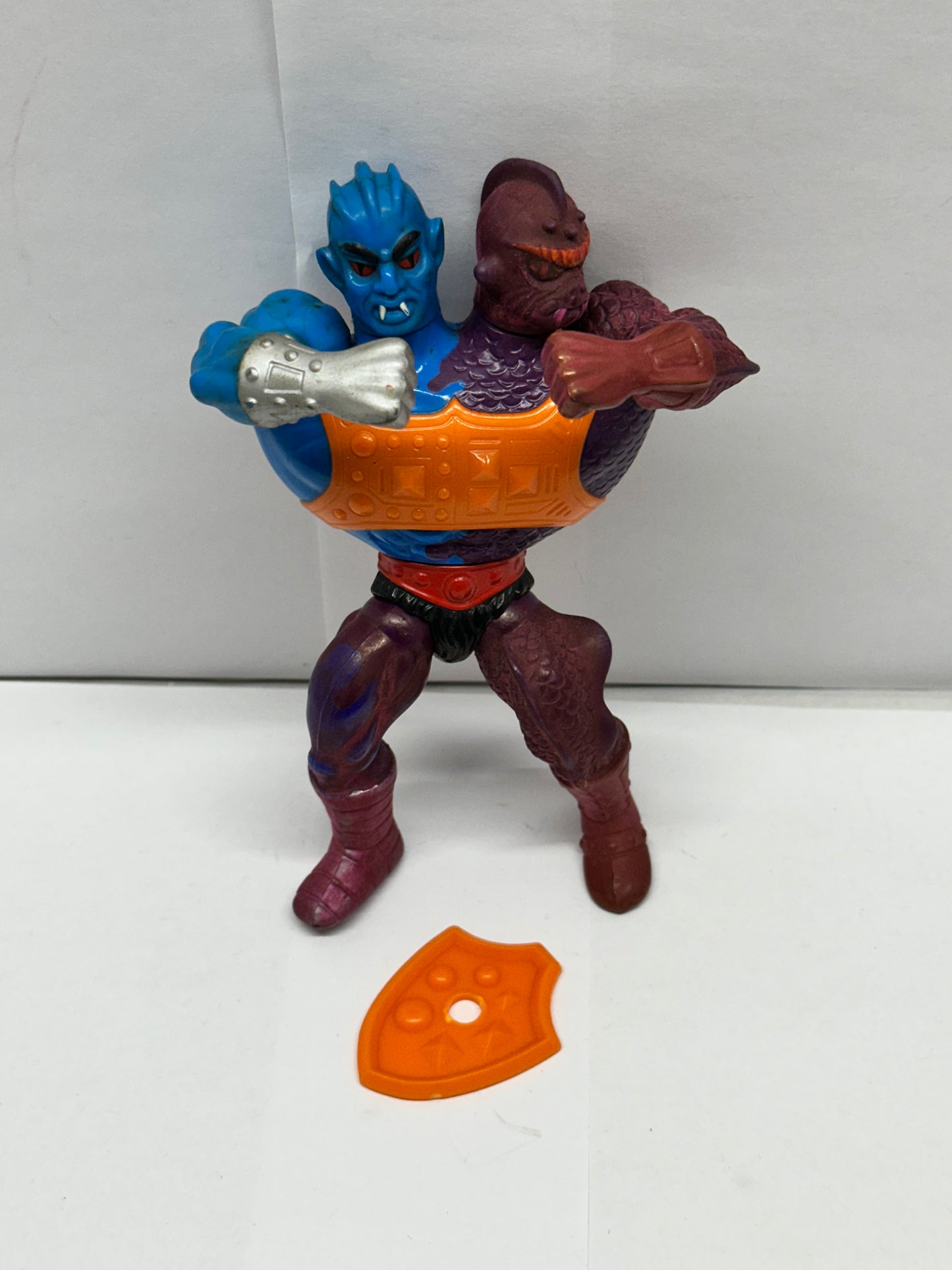 Two Bad Flat Back He-Man Masters of the Universe MOTU 1984 Vintage Near Comp #2