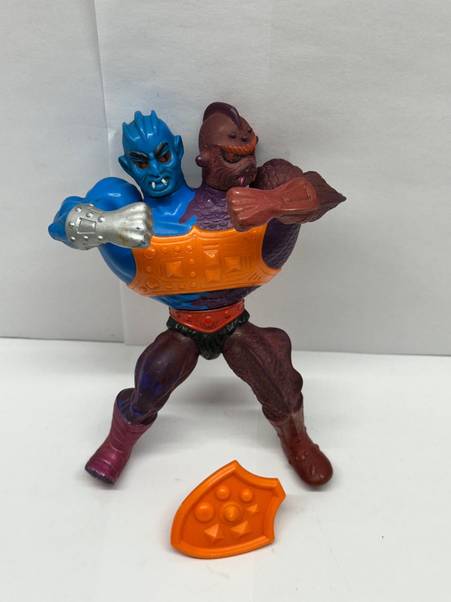 Two Bad Flat Back He-Man Masters of the Universe MOTU 1984 Vintage Complete #3
