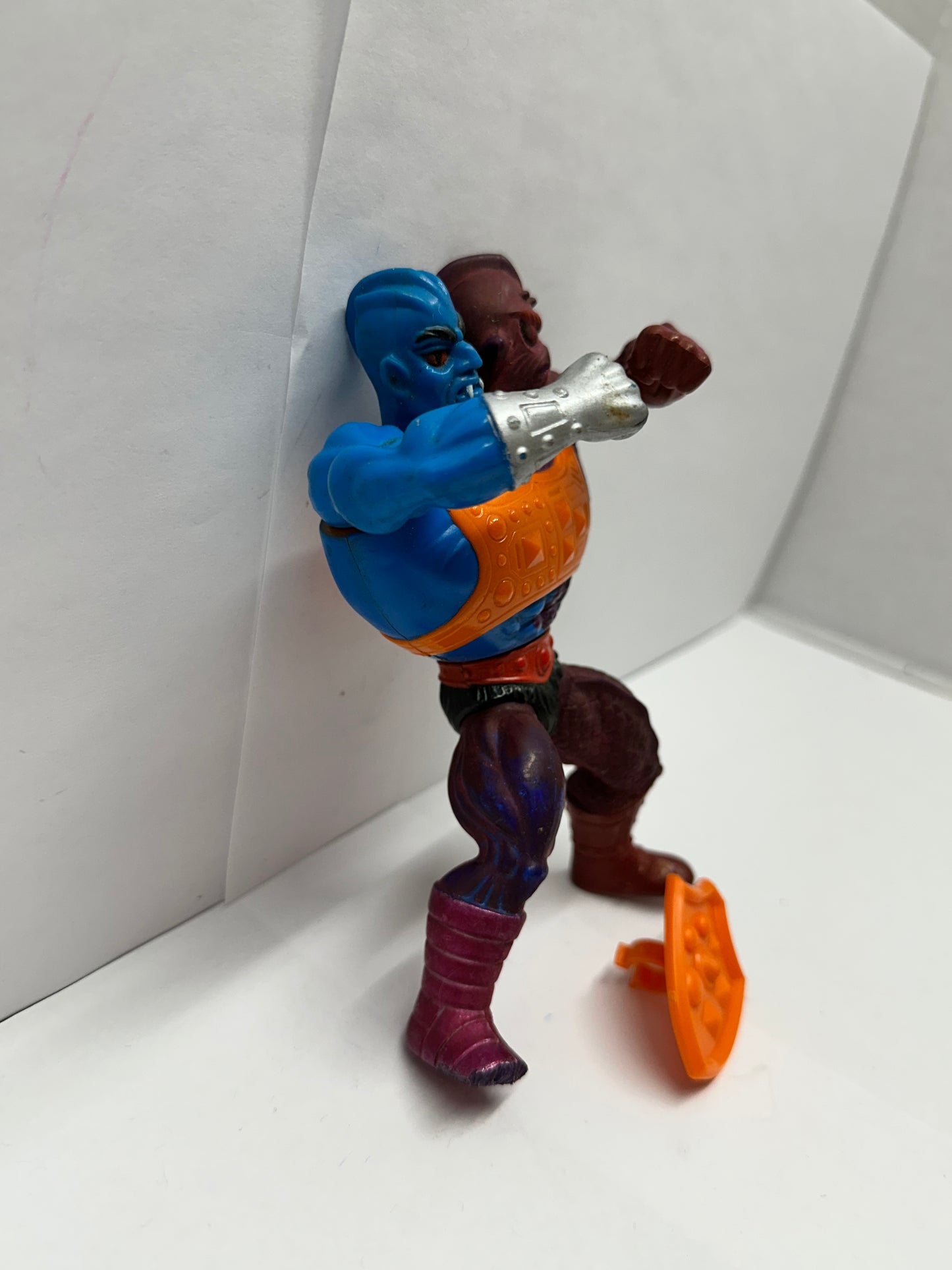 Two Bad Flat Back He-Man Masters of the Universe MOTU 1984 Vintage Complete #3