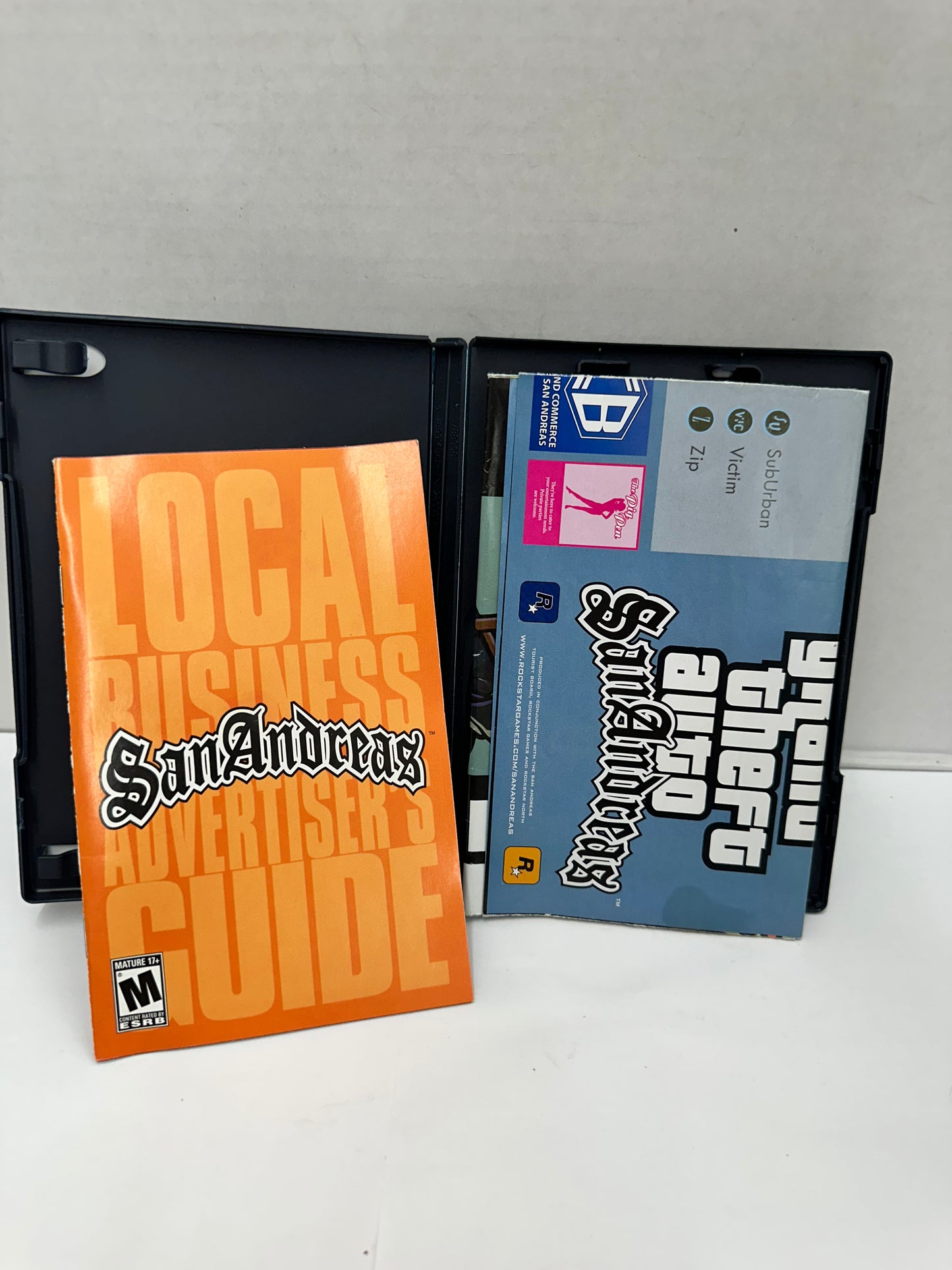 Grand Theft Auto GTA San Andreas Sony PlayStation PS2 Black Label Complete CIB