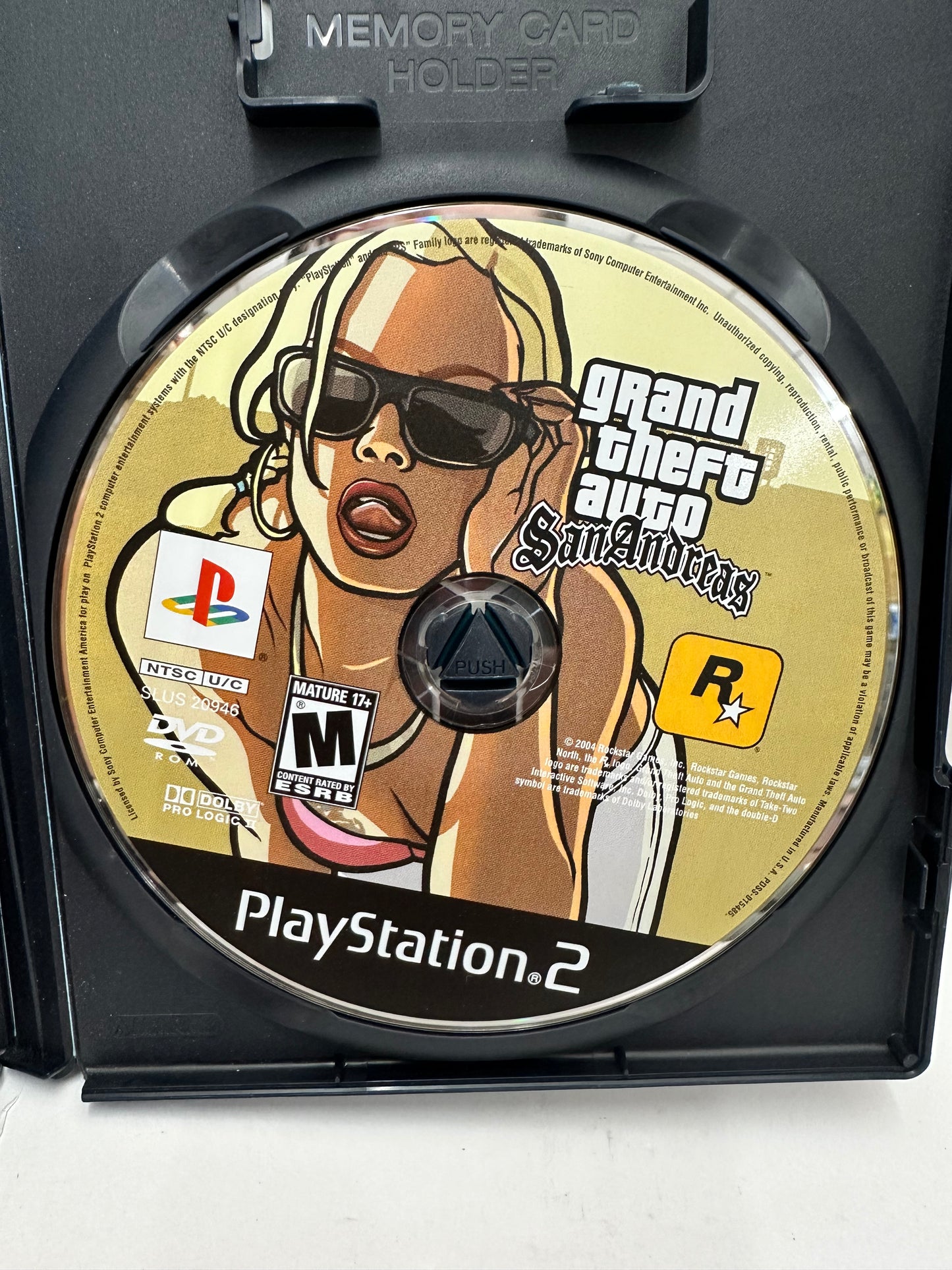 Grand Theft Auto GTA San Andreas Sony PlayStation PS2 Black Label Complete CIB