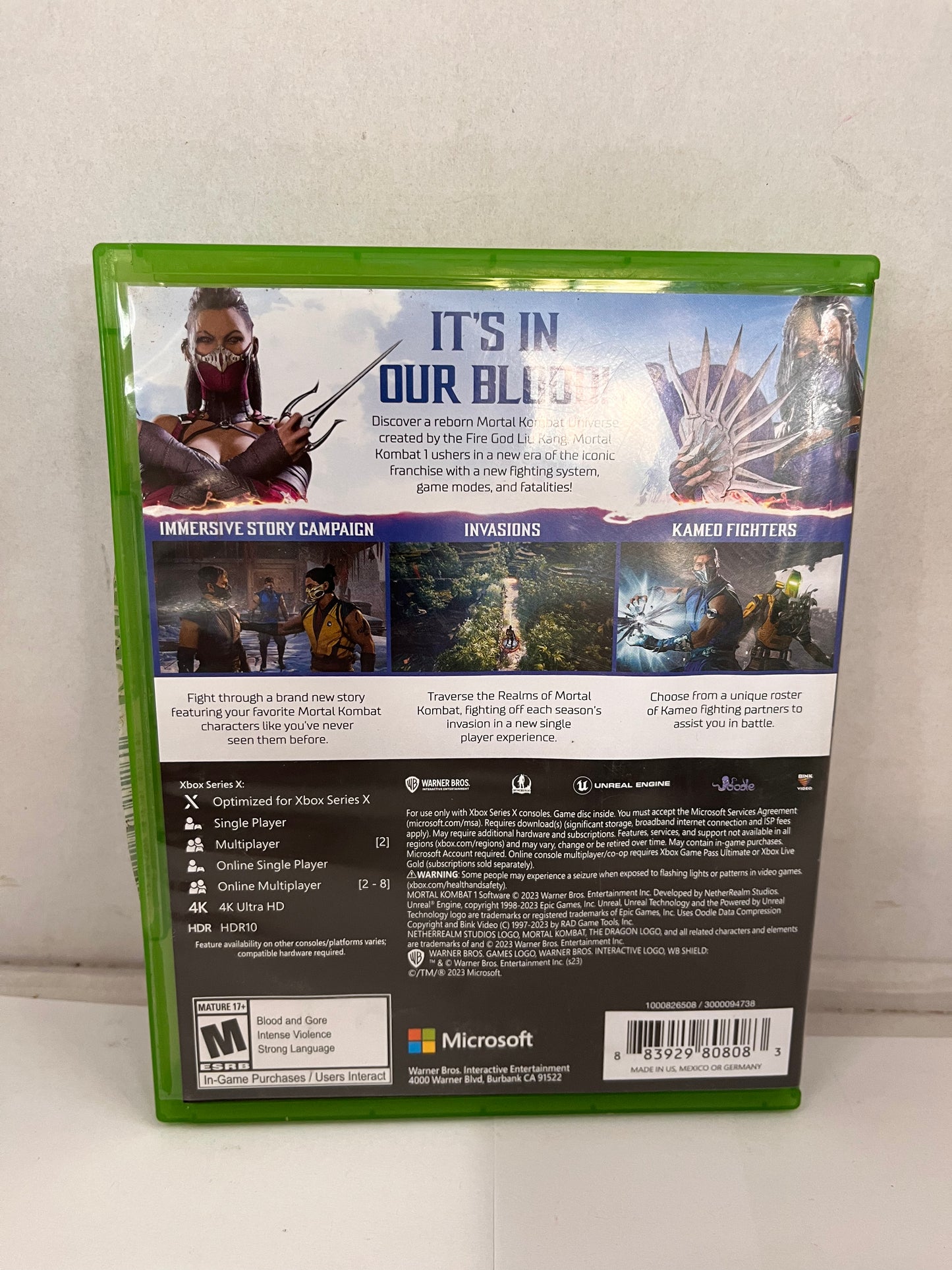 Mortal Kombat 1 Microsoft  Xbox Series X - 2 Disc Set Untested