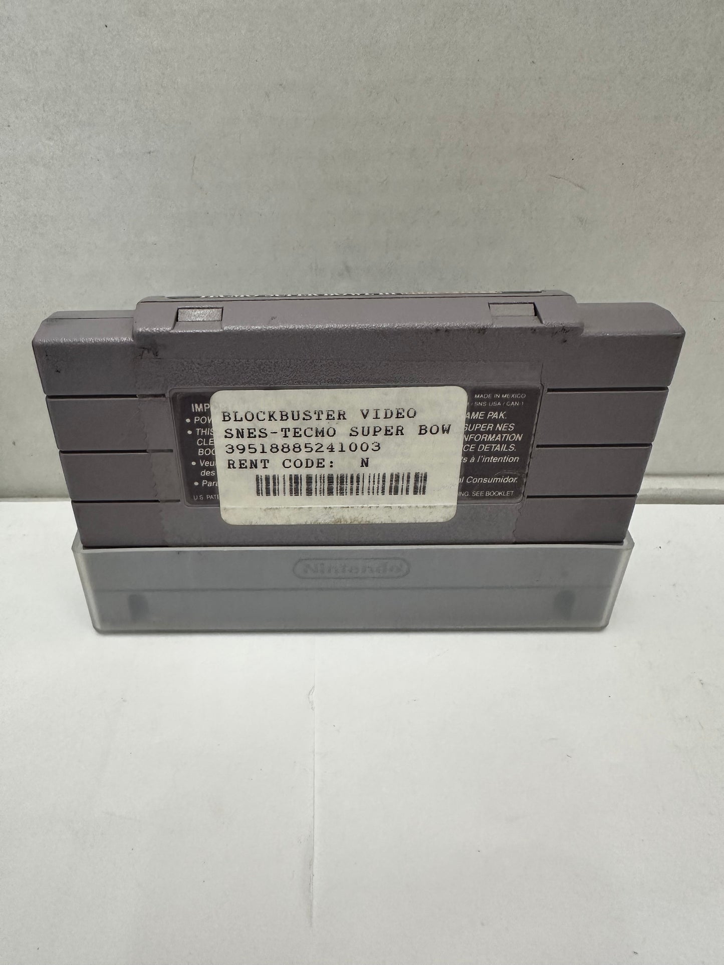 Tecmo Super Bowl III 3 (Super Nintendo SNES, 1995) Cartridge And Manual