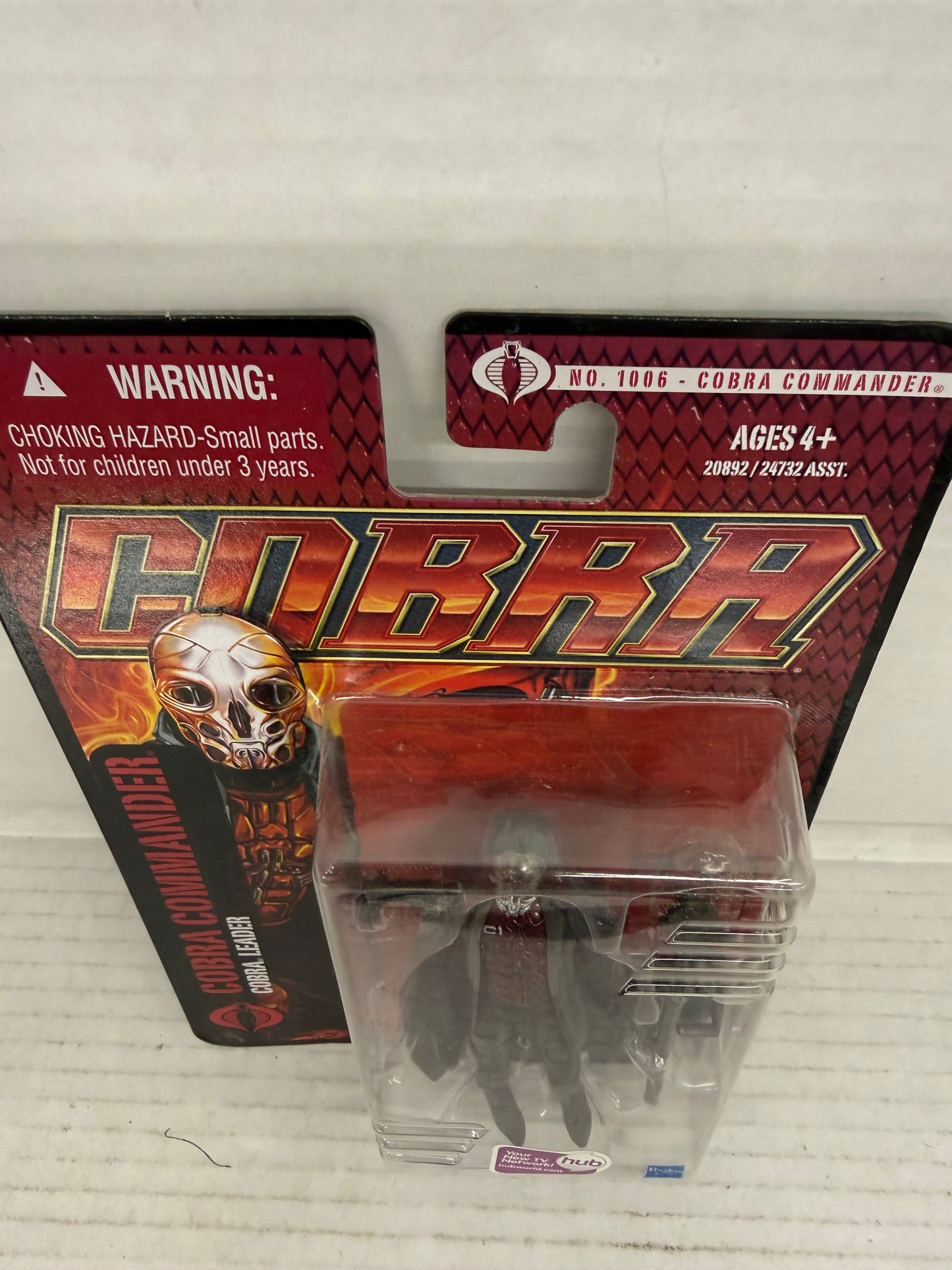 G.I. Joe Pursuit of Cobra Leader COBRA COMMANDER 1066 Hasbro New Factory Sealed