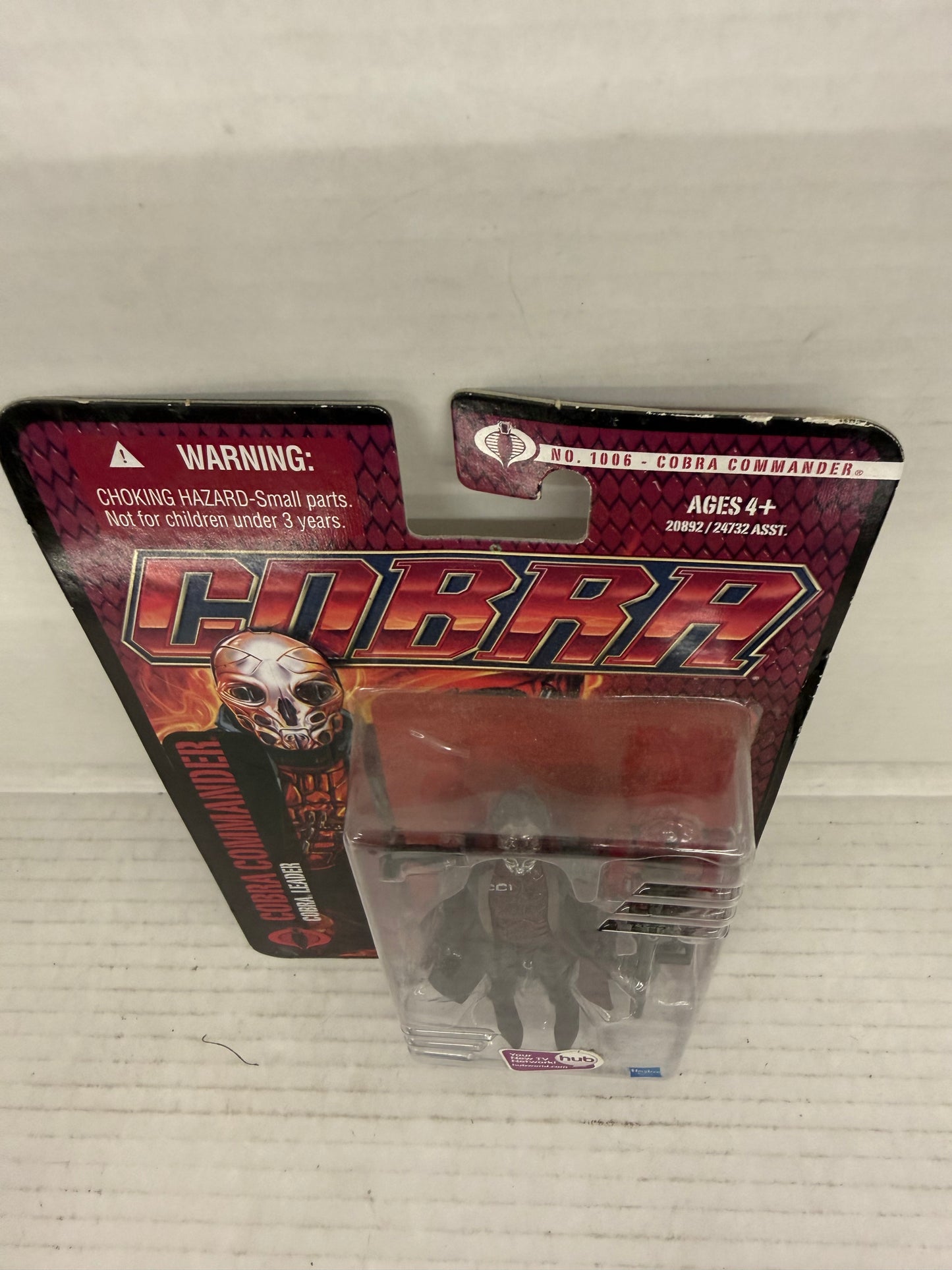 Sun Faded - G.I. Joe Pursuit of Cobra Leader COBRA COMMANDER 1066 Hasbro New Factory Sealed