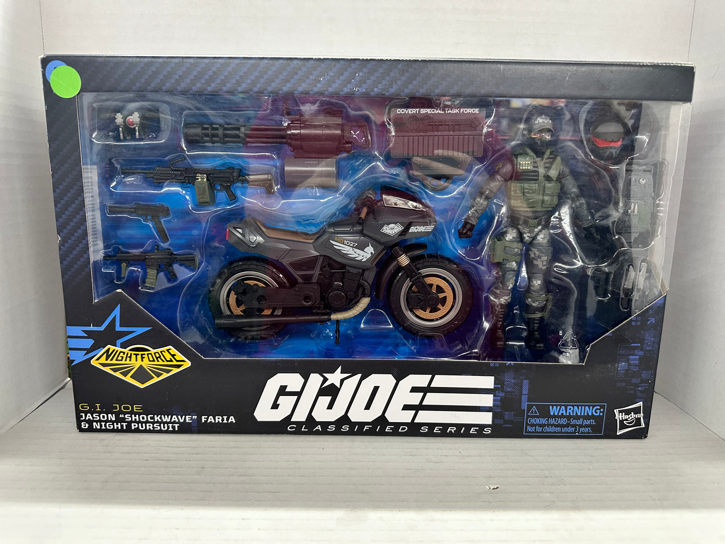 GI Joe Classified Series #127 Night Force Jason Shockwave Faria & Night Pursuit