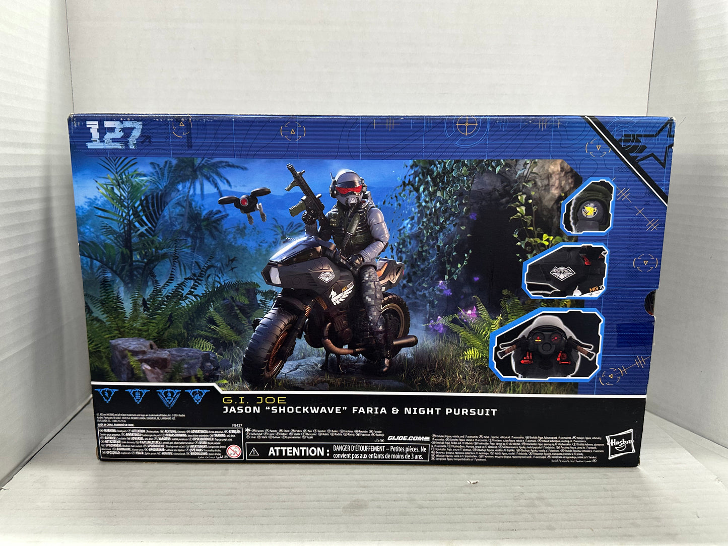 GI Joe Classified Series #127 Night Force Jason Shockwave Faria & Night Pursuit