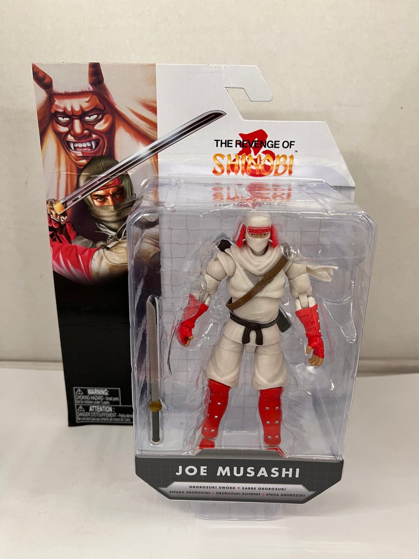 SEGA Revenge of Shinobi Joe Musashi with Sword 4" Jakks Action Figure