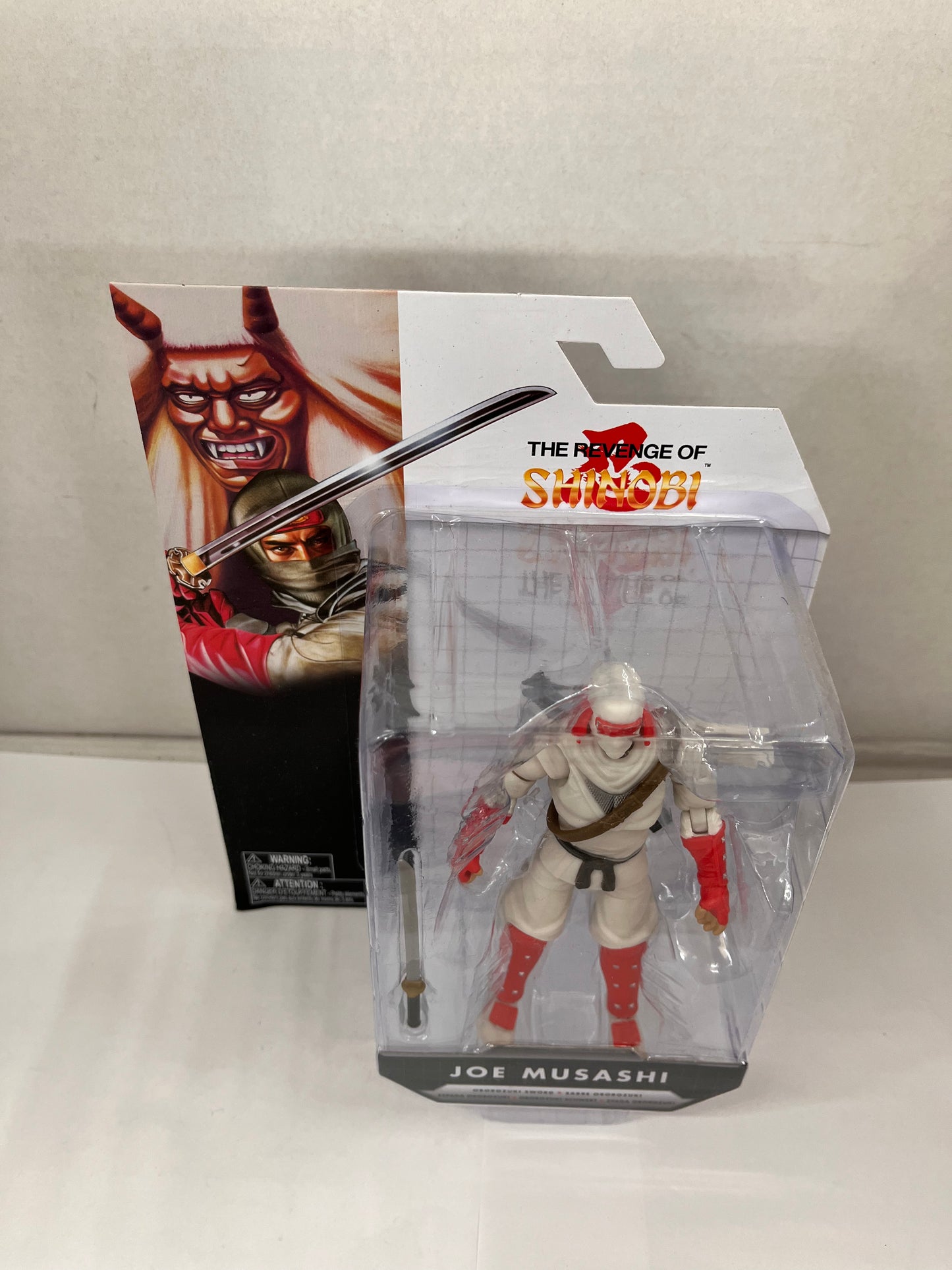 SEGA Revenge of Shinobi Joe Musashi with Sword 4" Jakks Action Figure